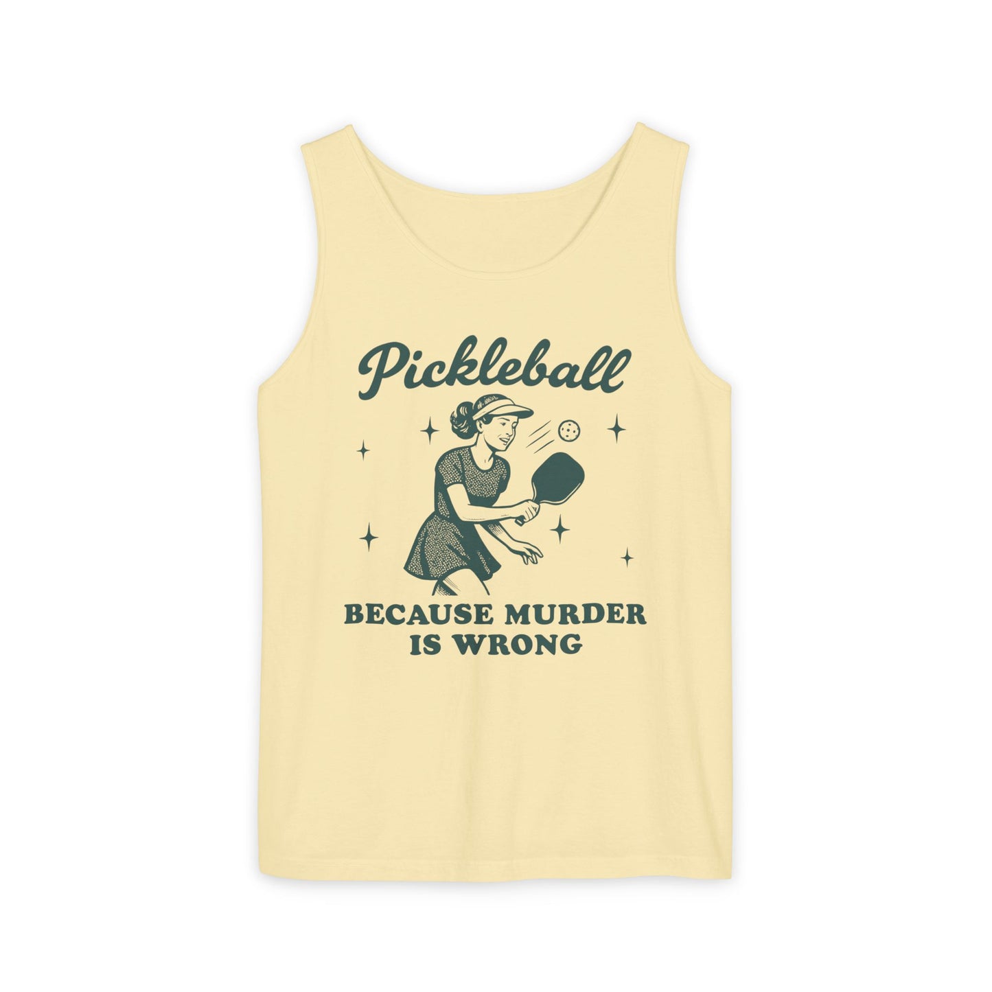 Murder Is Wrong Pickleball Tank Top