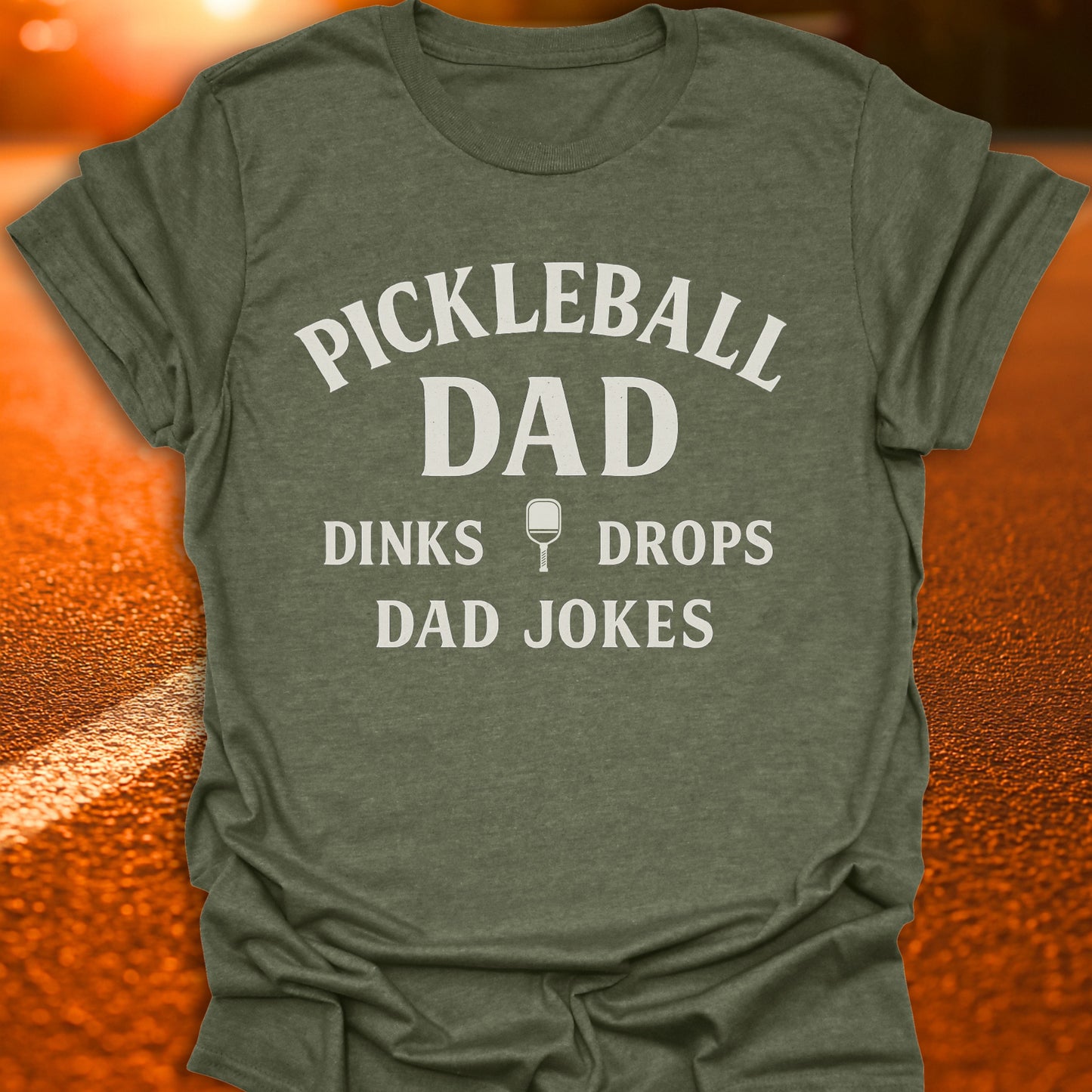 Pickleball Dad - Dinks, Drops, Dad Jokes T-Shirt