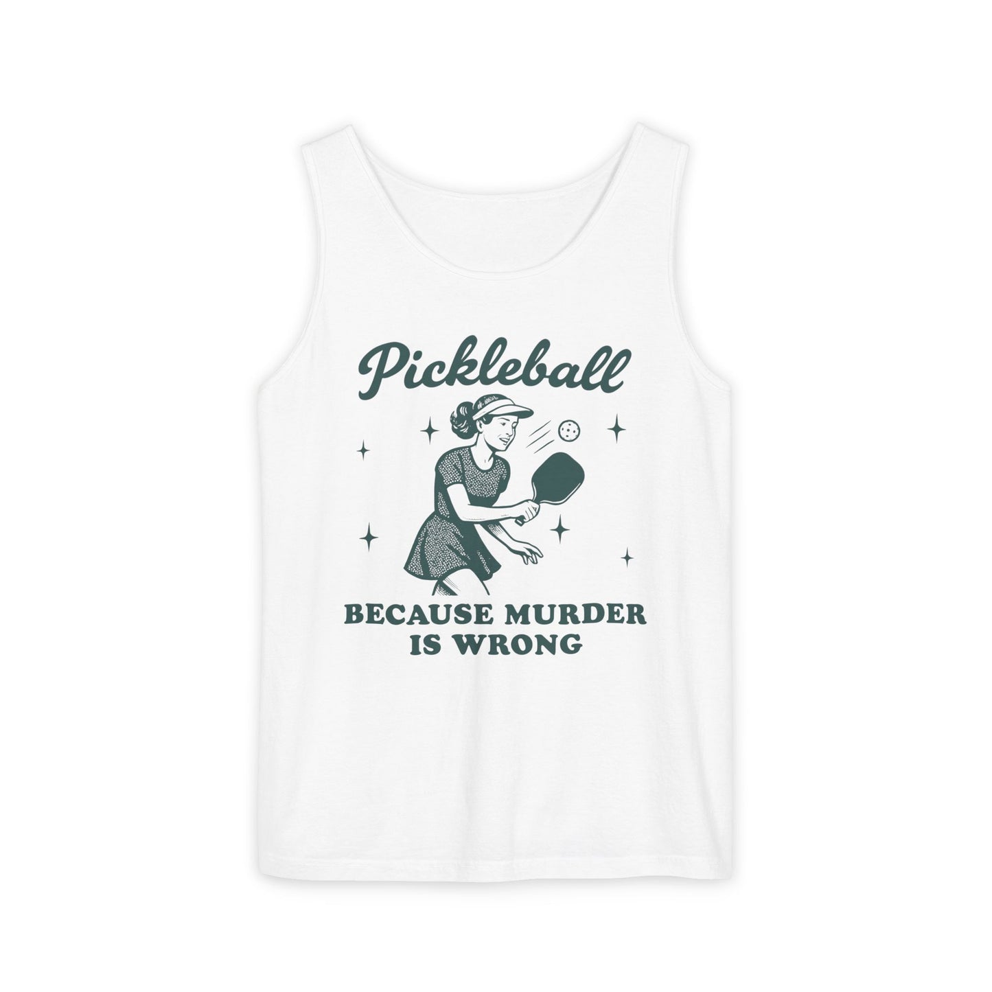 Murder Is Wrong Pickleball Tank Top