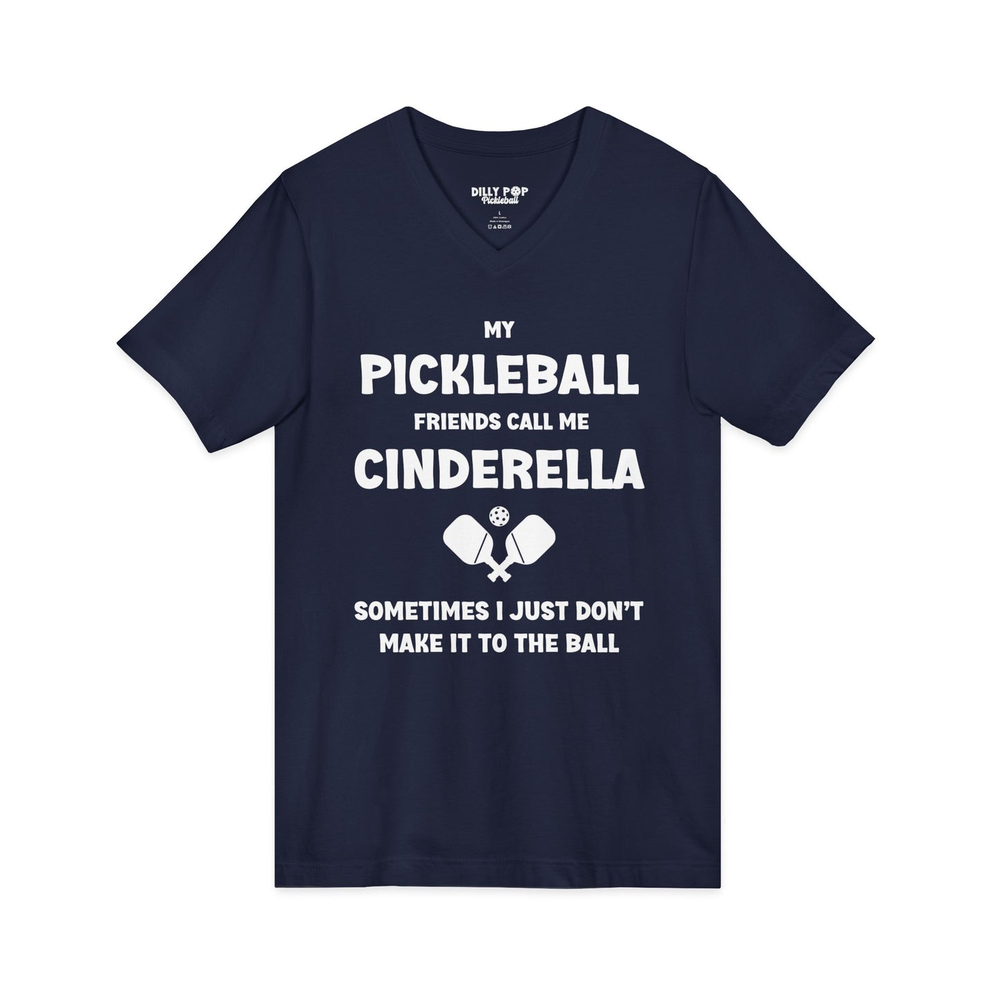 Cinderella Unisex Jersey V-Neck Pickleball Tee