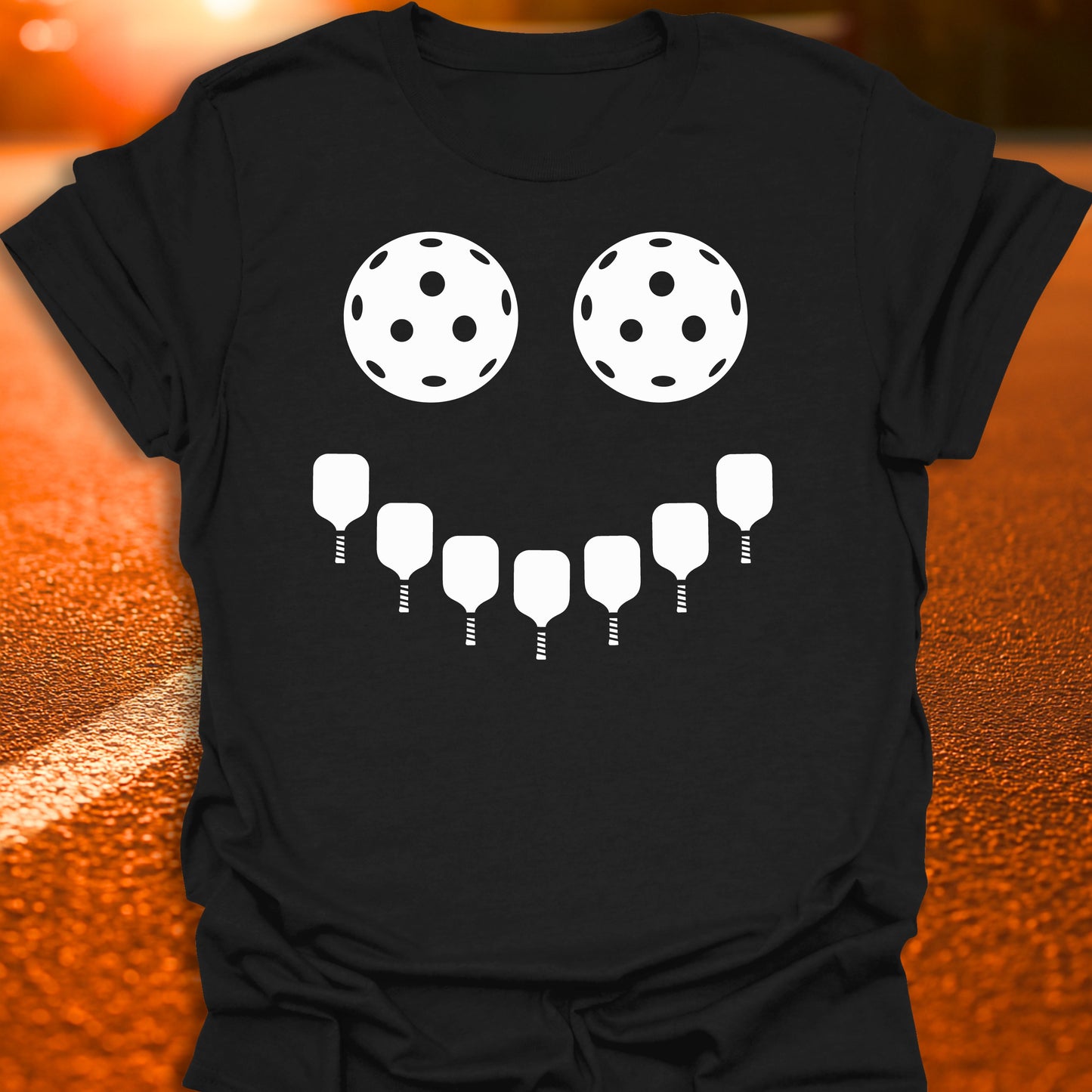Pickleball Smiley Face T-Shirt