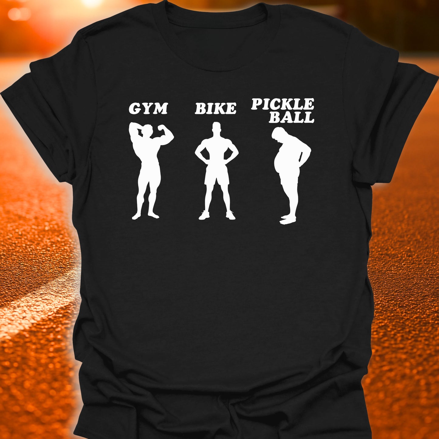 Gym Bike Pickleball T-Shirt