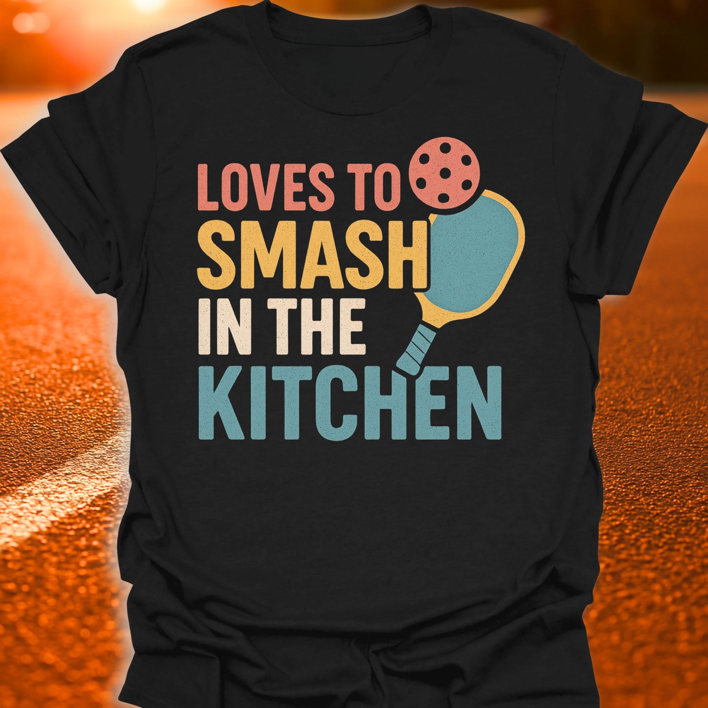 Loves To Smash In The Kitchen Retro T-Shirt