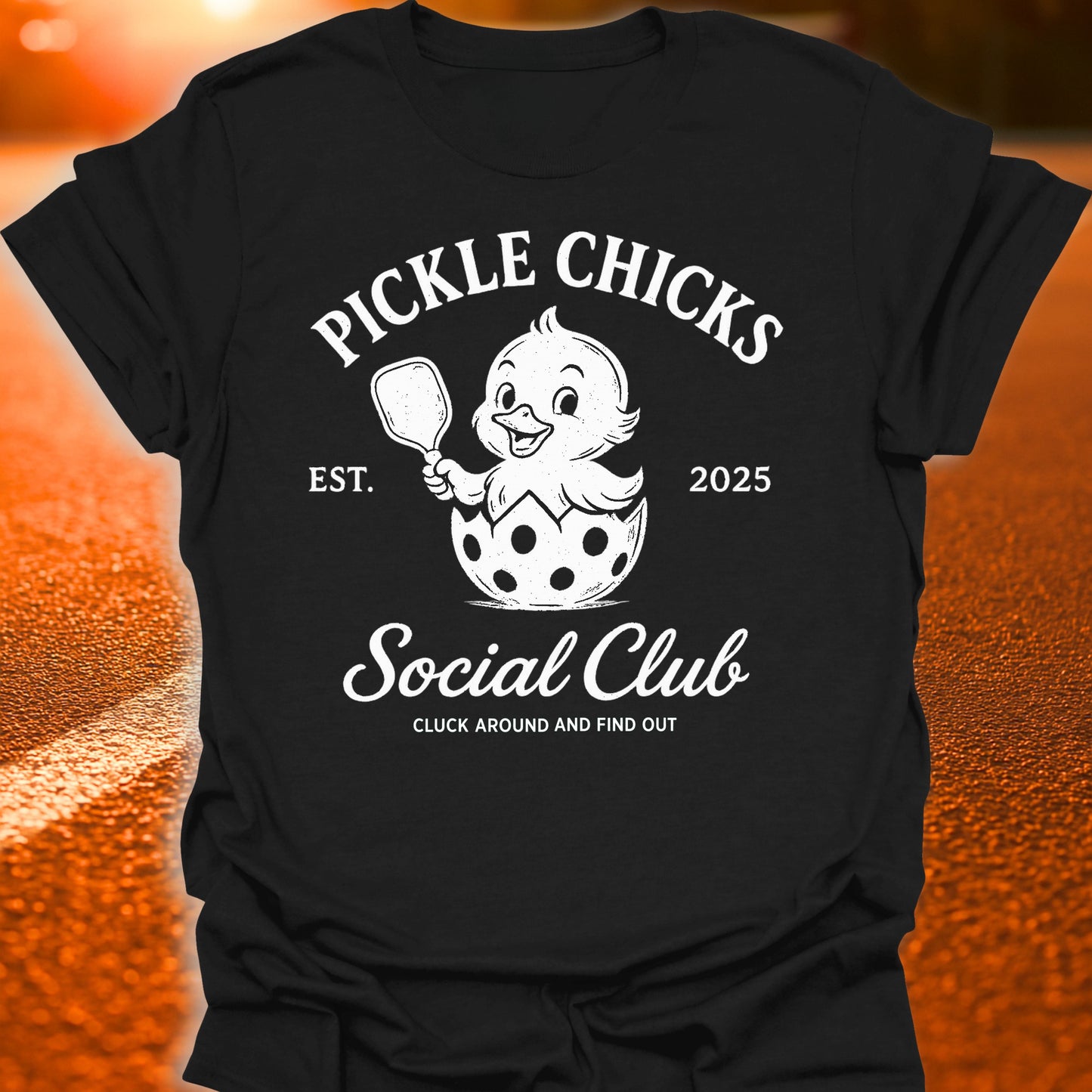 Pickle Chicks Social Club (White Print) T-Shirt