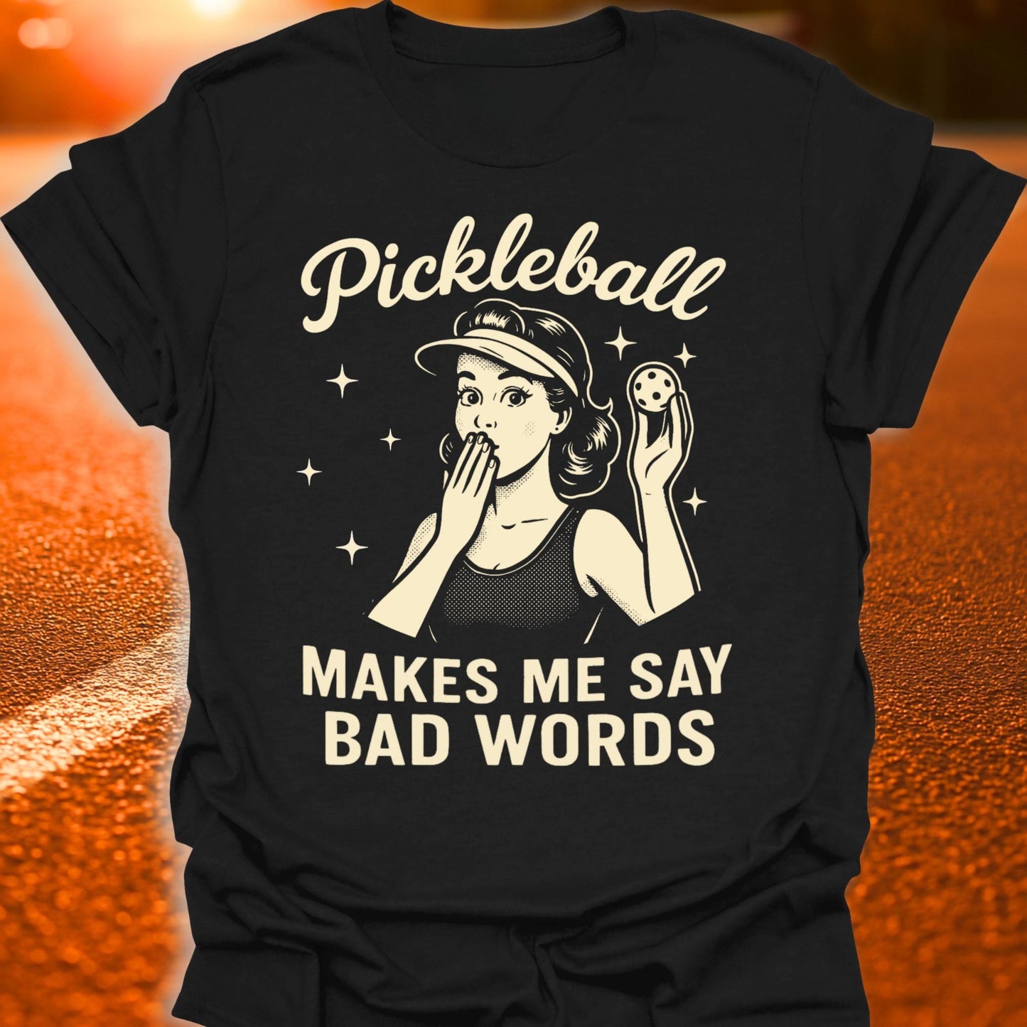 Bad Words Vintage Pickleball T-Shirt