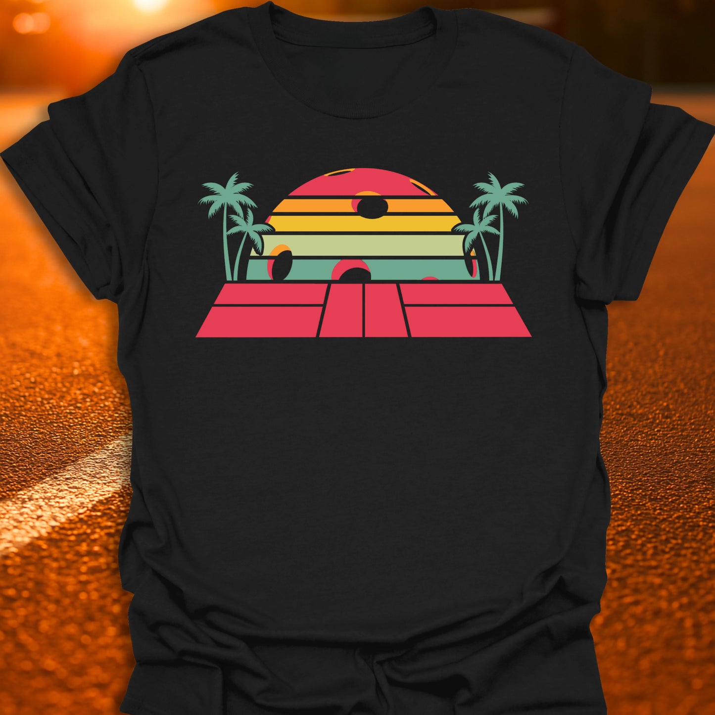 Pickleball Sunset T-shirt
