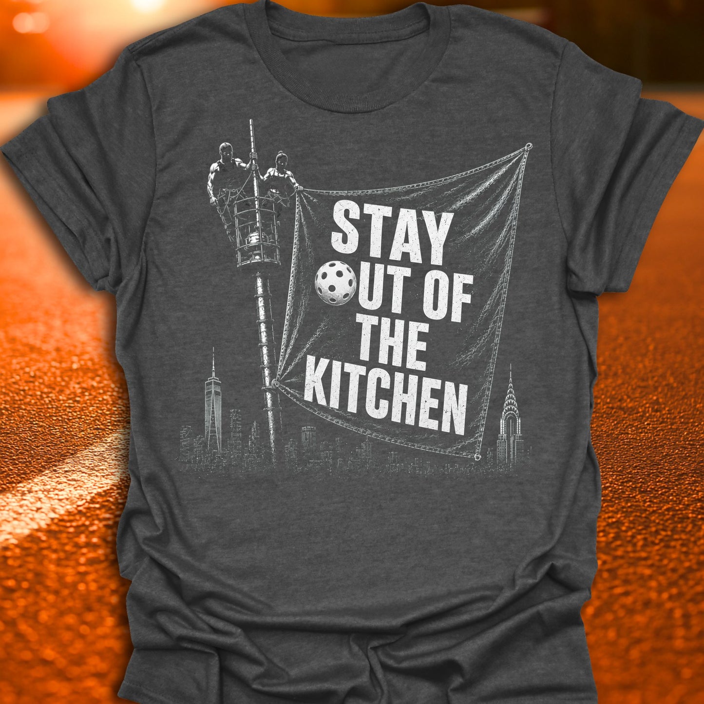 Stay Out Of The Kitchen Meme Pickleball T-Shirt