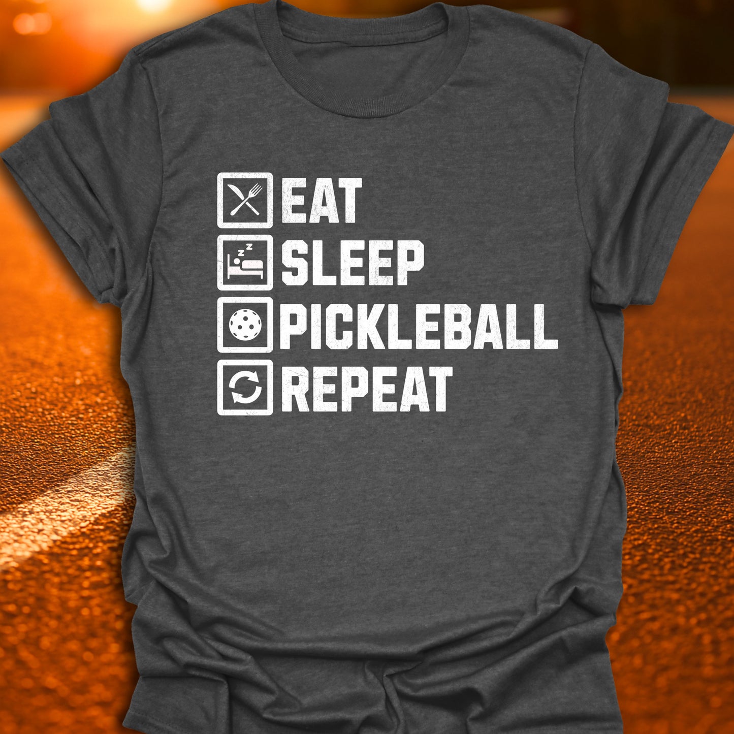 Eat Sleep Pickleball Repeat T-shirt