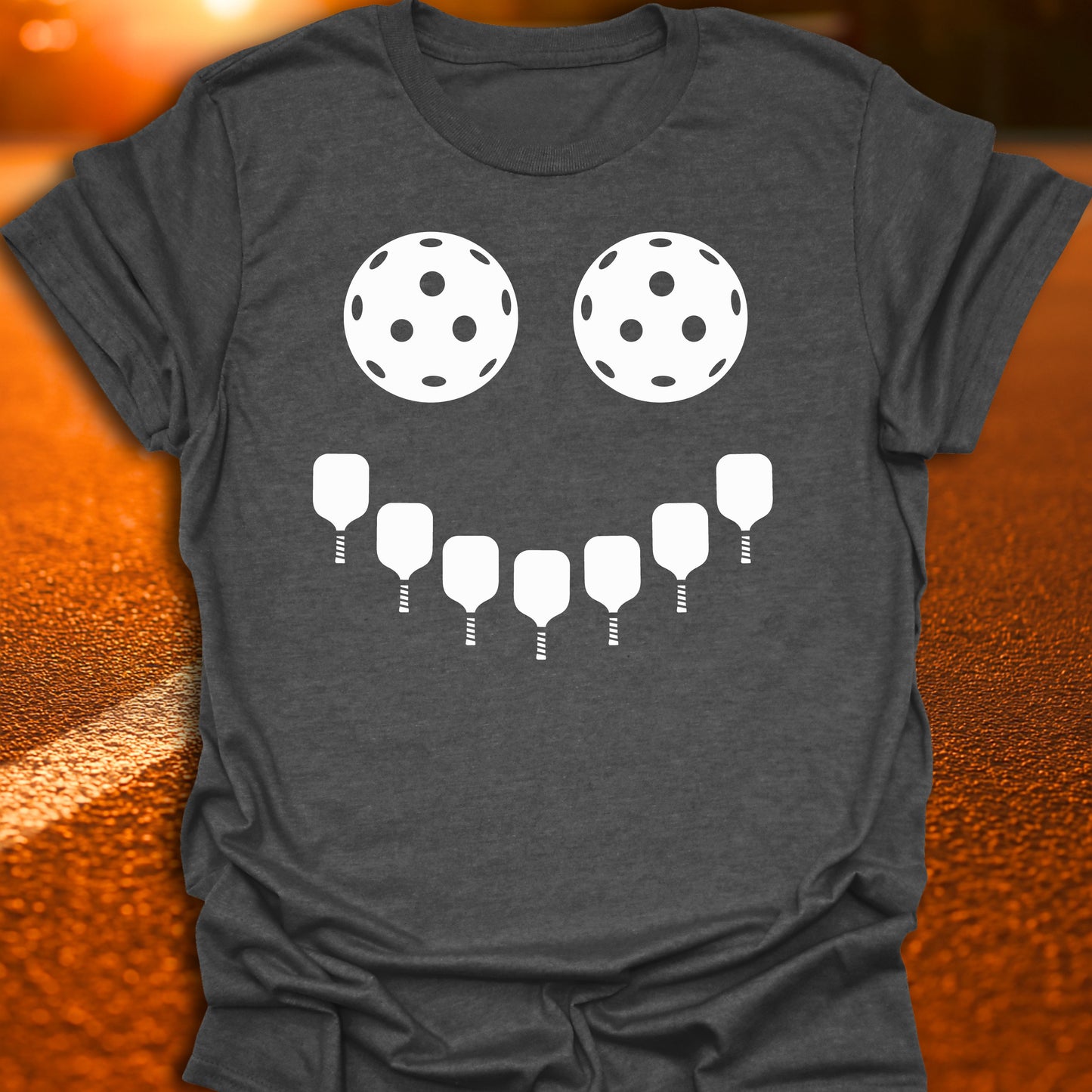 Pickleball Smiley Face T-Shirt