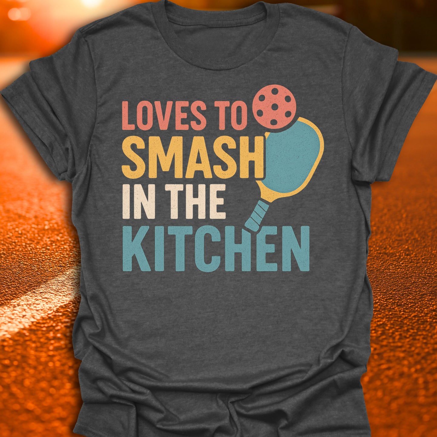Loves To Smash In The Kitchen Retro T-Shirt