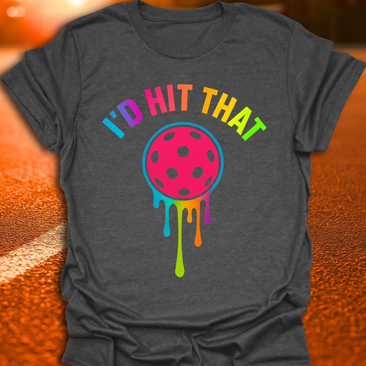 I'd Hit That Neon Pickleball T-Shirt