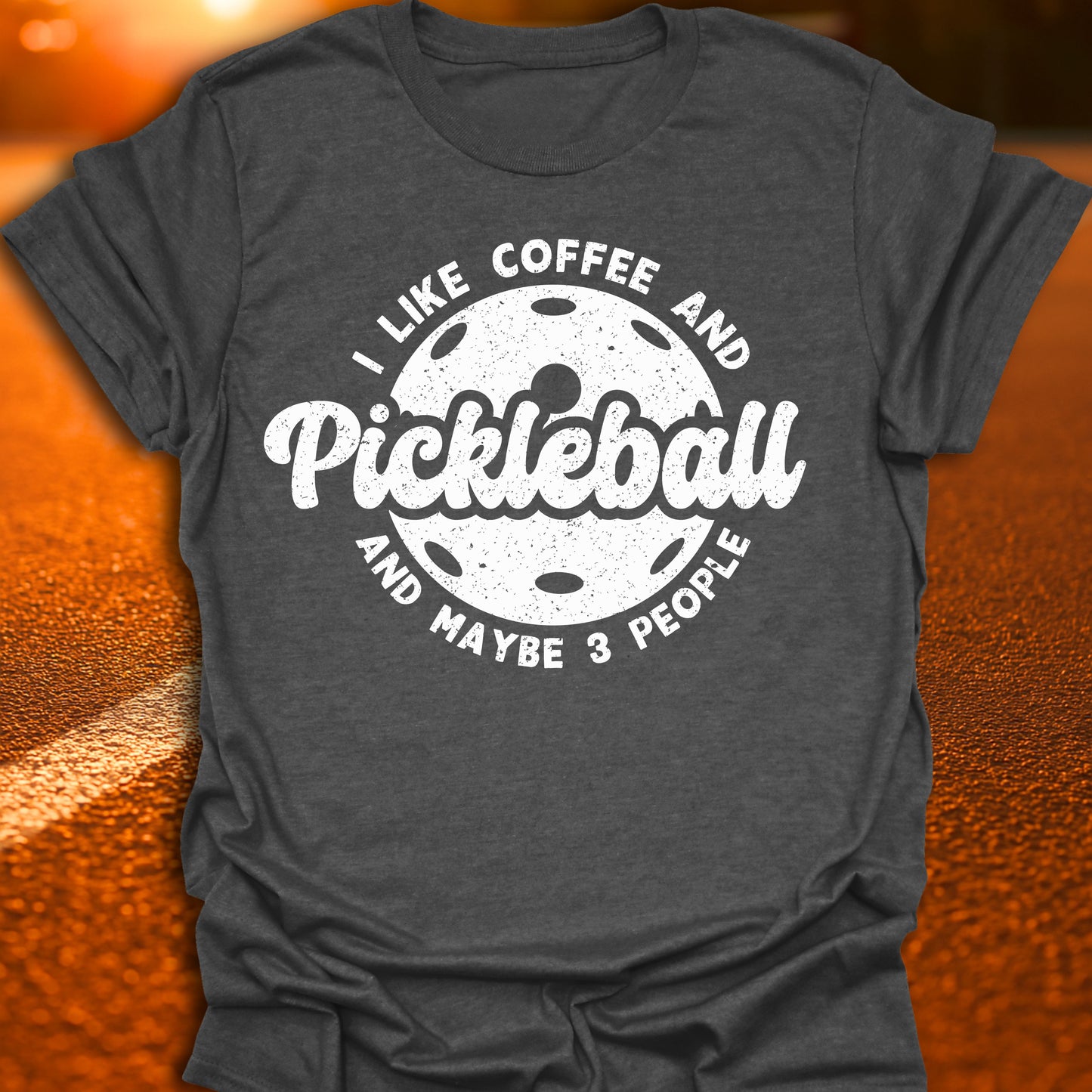 Coffee, Pickleball, 3 People T-Shirt