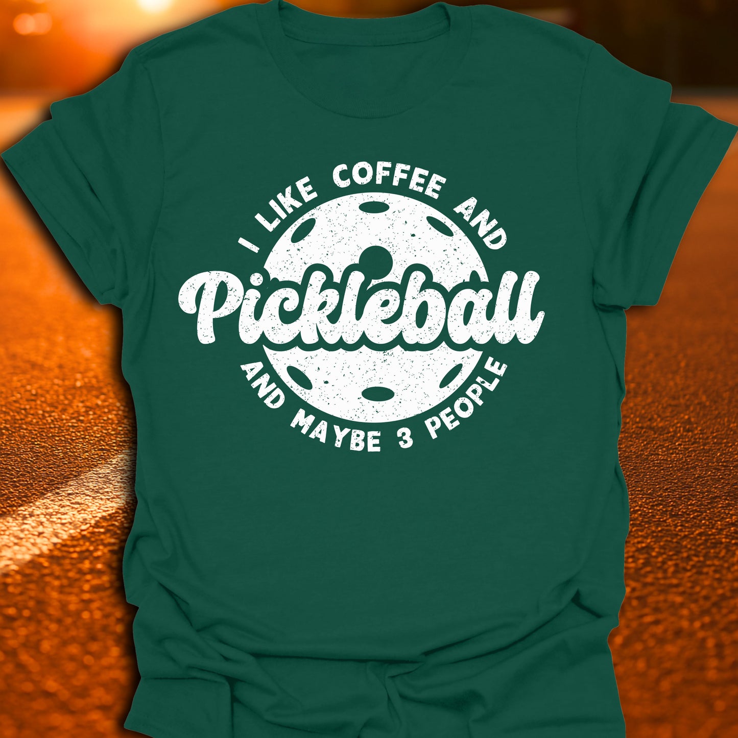 Coffee, Pickleball, 3 People T-Shirt
