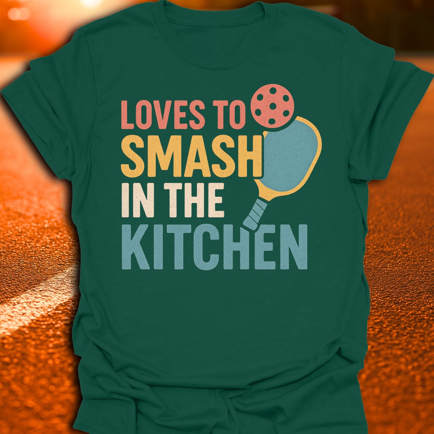 Loves To Smash In The Kitchen Retro T-Shirt