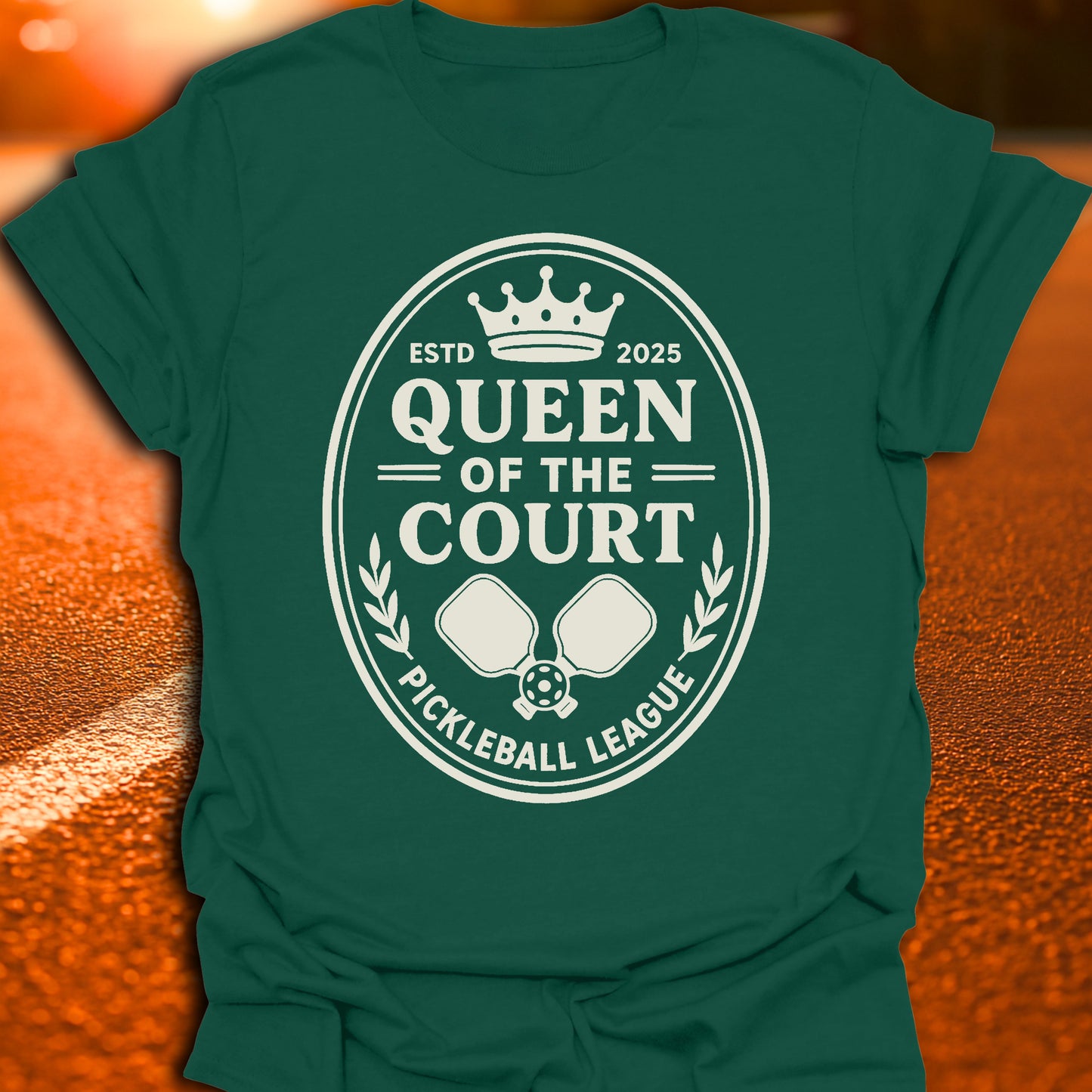 Queen Of The Court Pickleball League T-Shirt