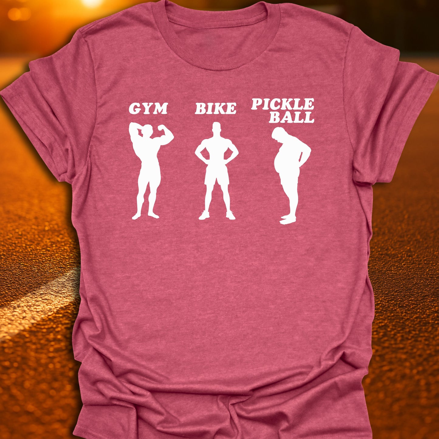 Gym Bike Pickleball T-Shirt