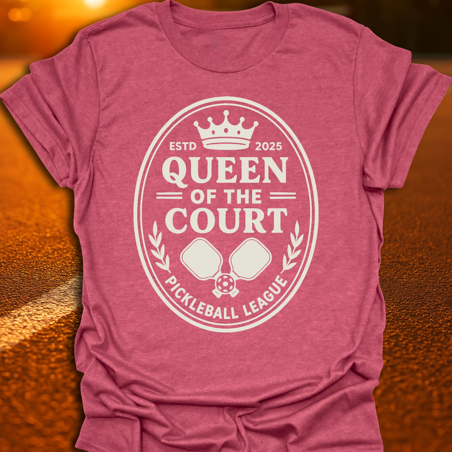 Queen Of The Court Pickleball League T-Shirt
