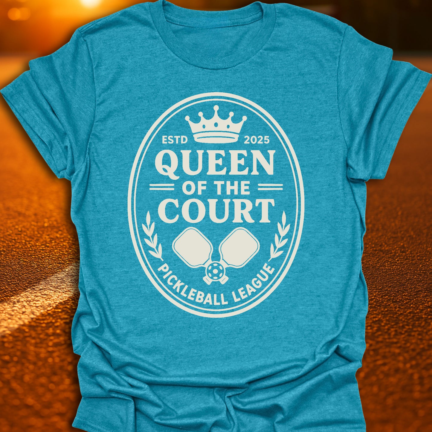 Queen Of The Court Pickleball League T-Shirt