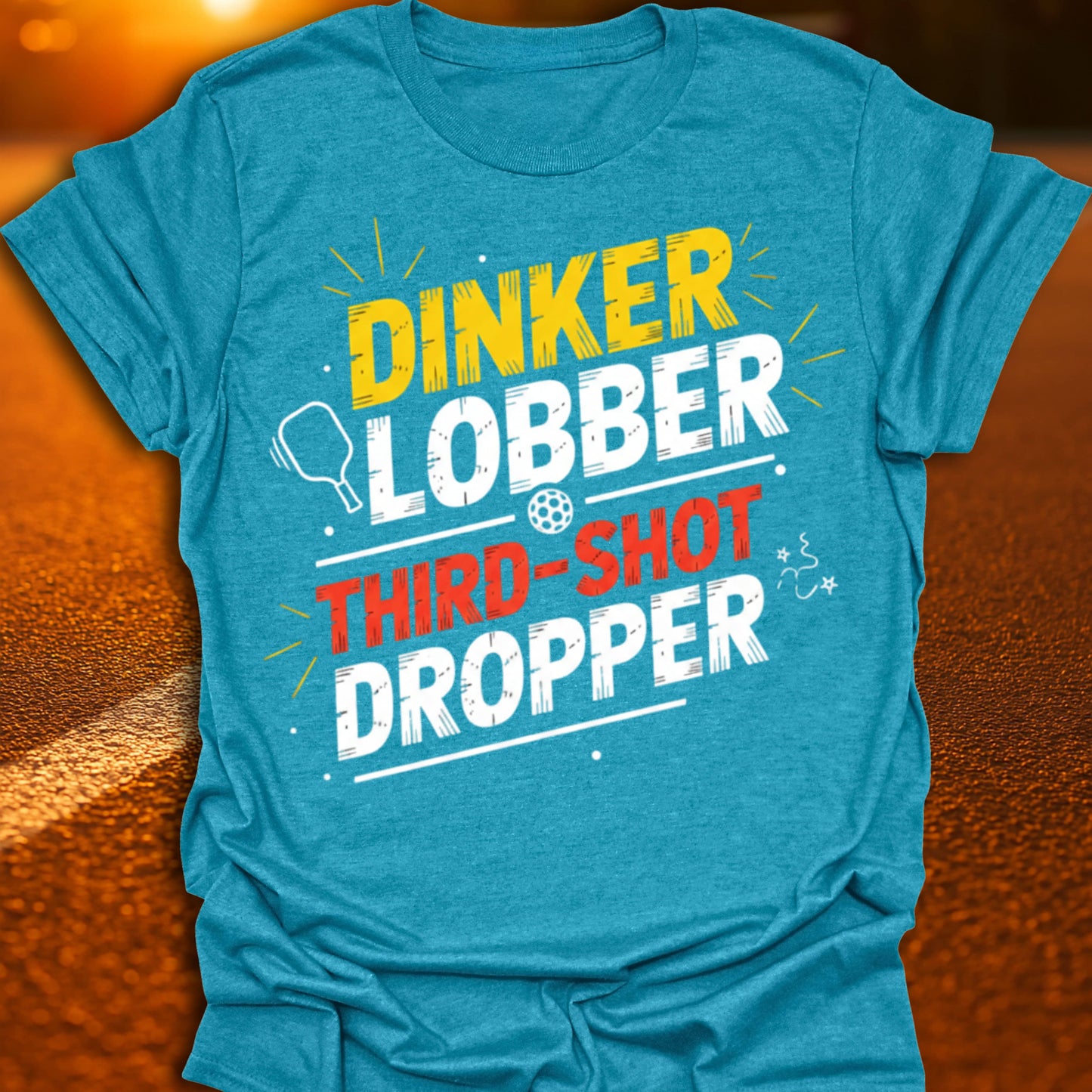 Dinker Lobber Third Shot Dropper Pickleball T-Shirt