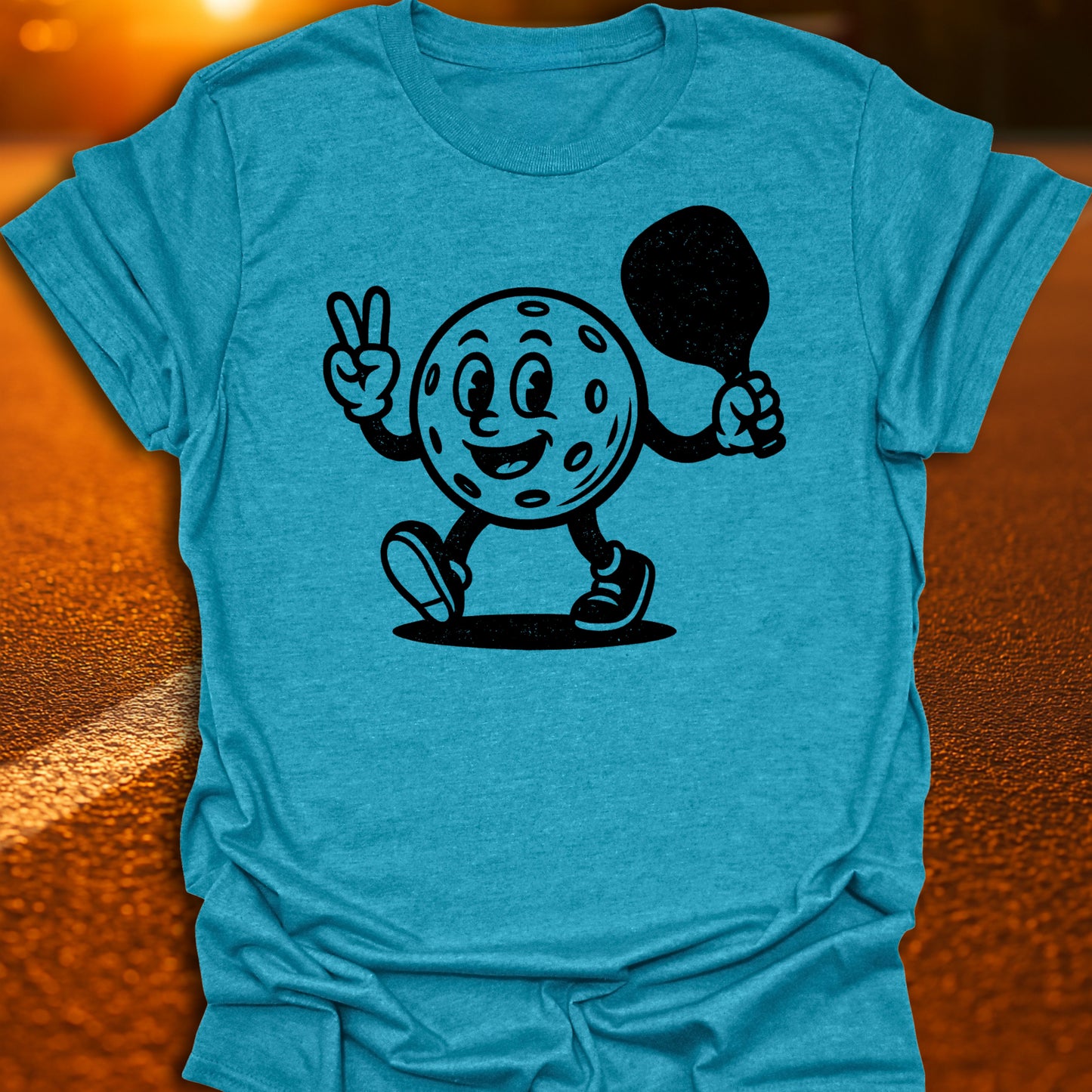 Retro Pickleball Character T-Shirt