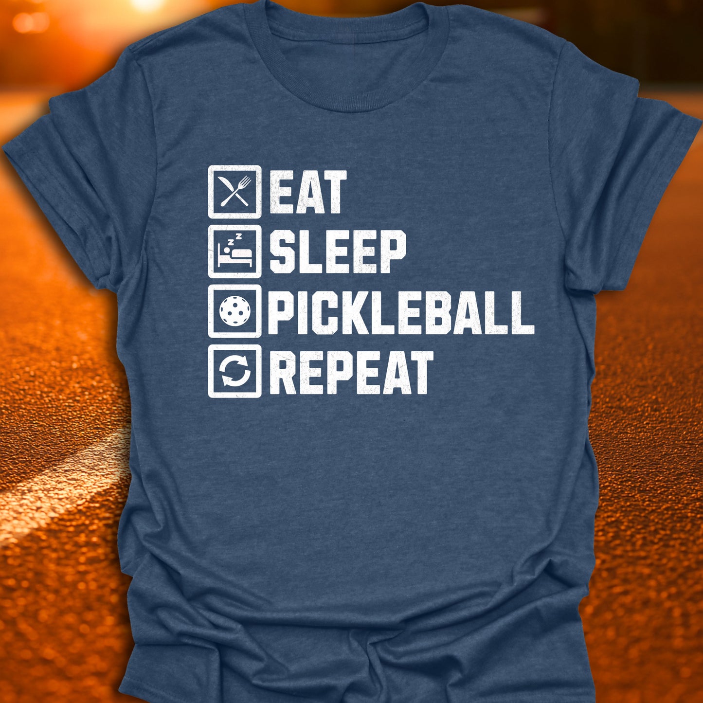 Eat Sleep Pickleball Repeat T-shirt