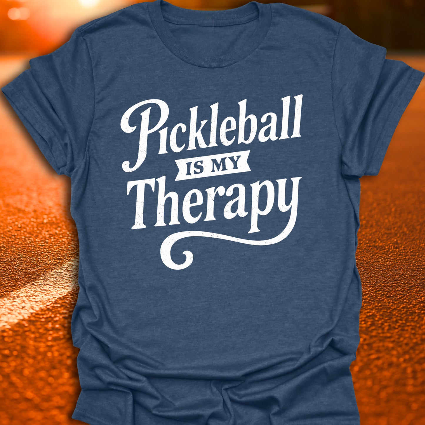 Pickleball Is My Therapy Text T-Shirt