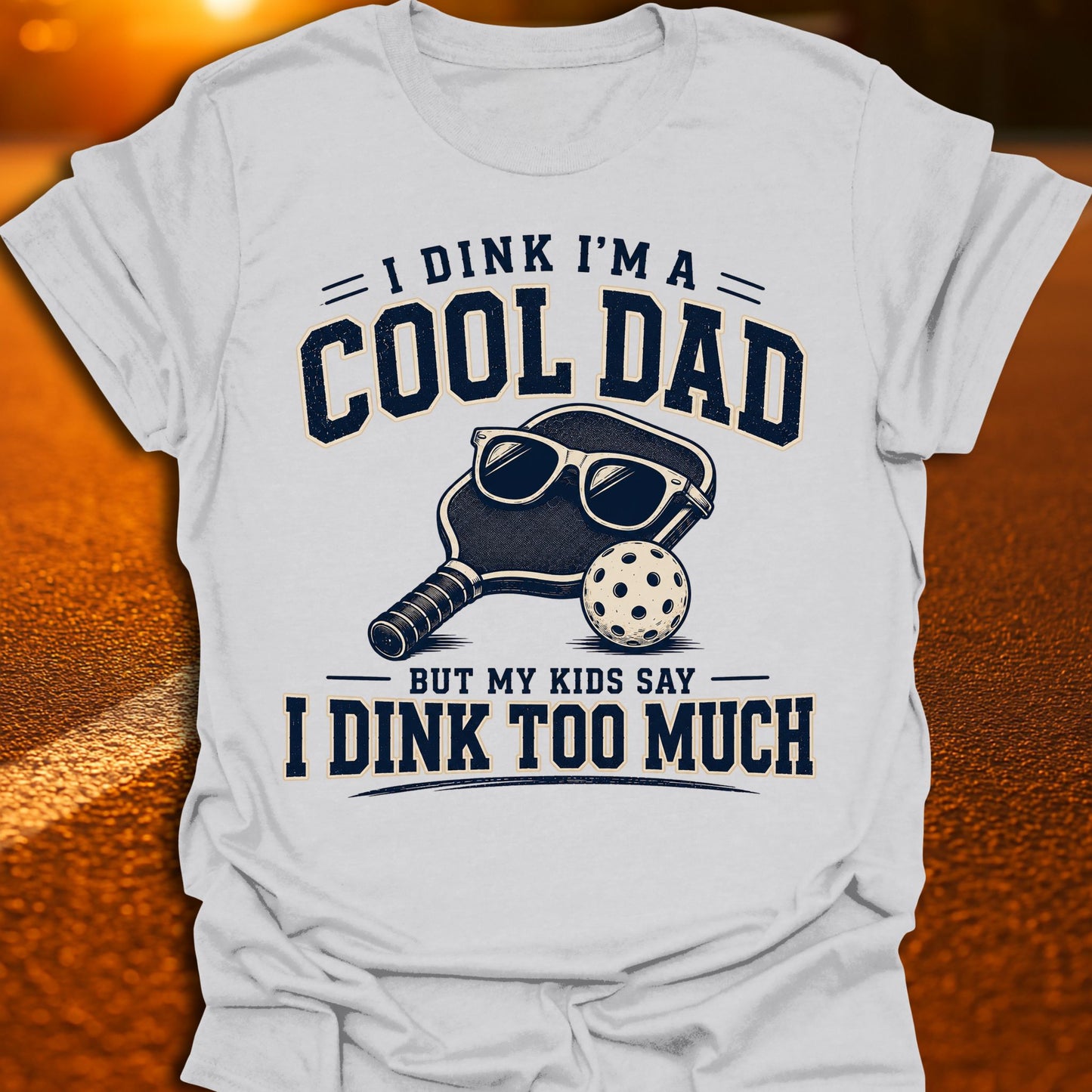 I Dink I'm A Cool Dad Pickleball T-Shirt