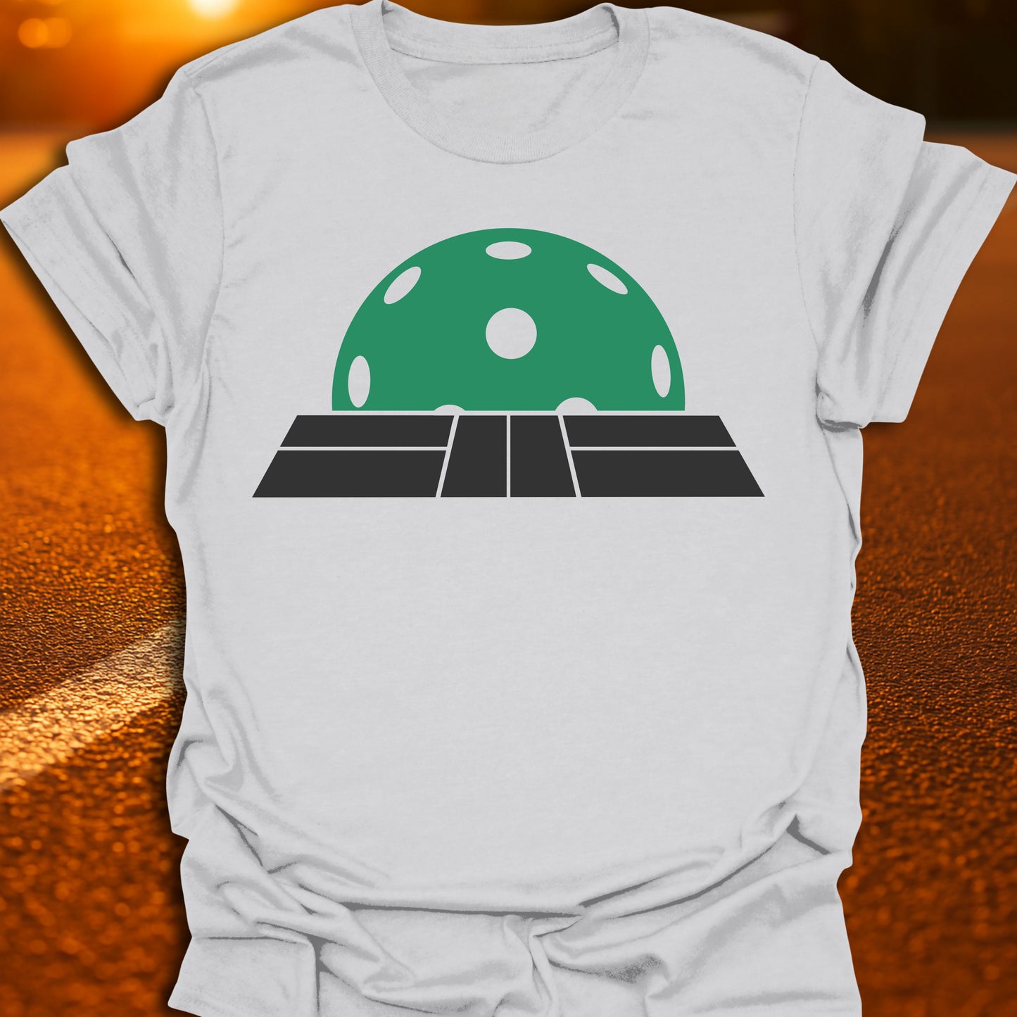 Pickleball Court & Ball T-Shirt