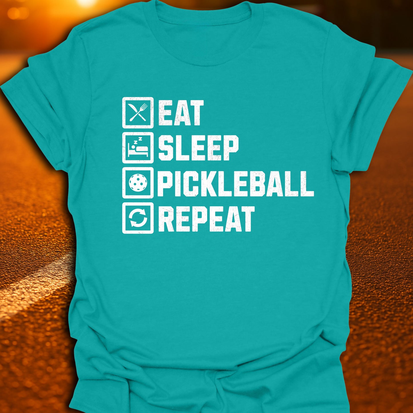 Eat Sleep Pickleball Repeat T-shirt