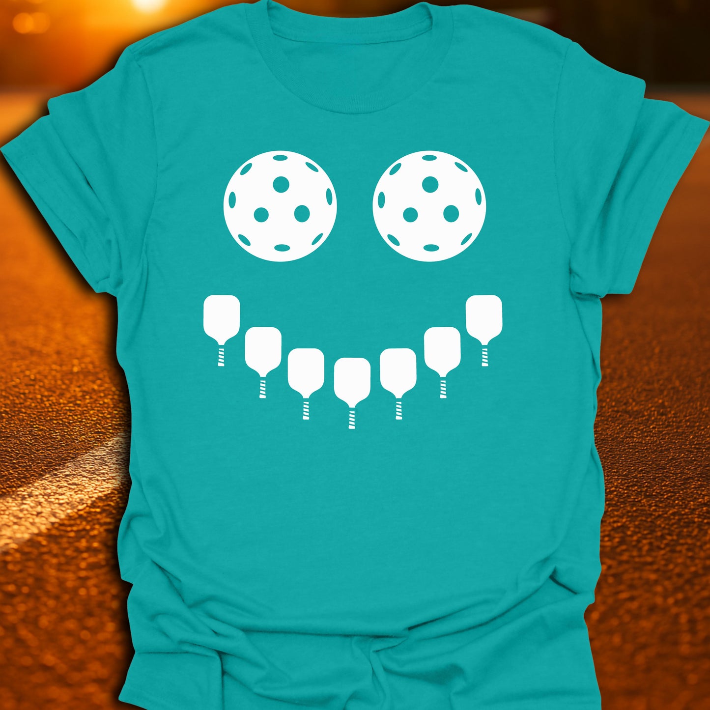 Pickleball Smiley Face T-Shirt