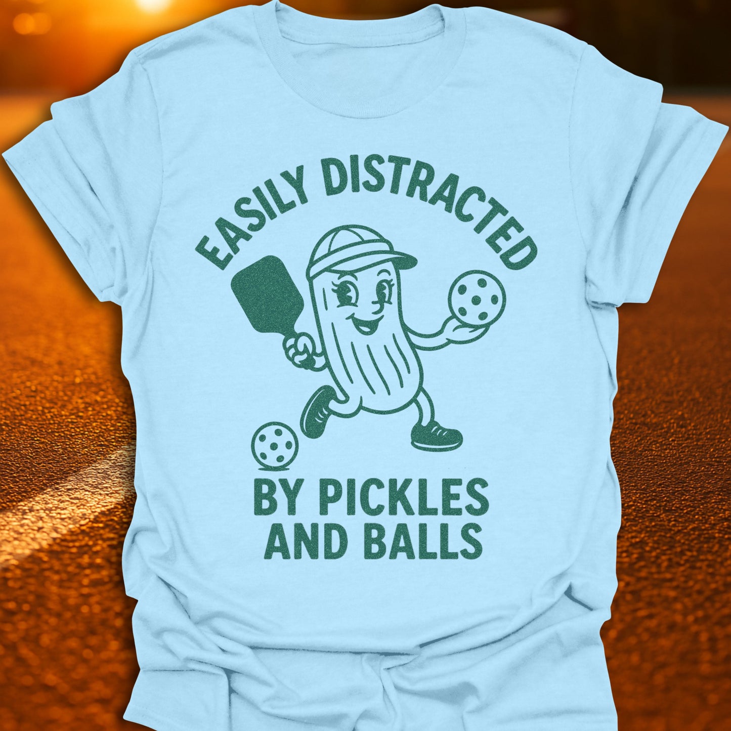 Easily Distracted By Pickles And Balls T-Shirt