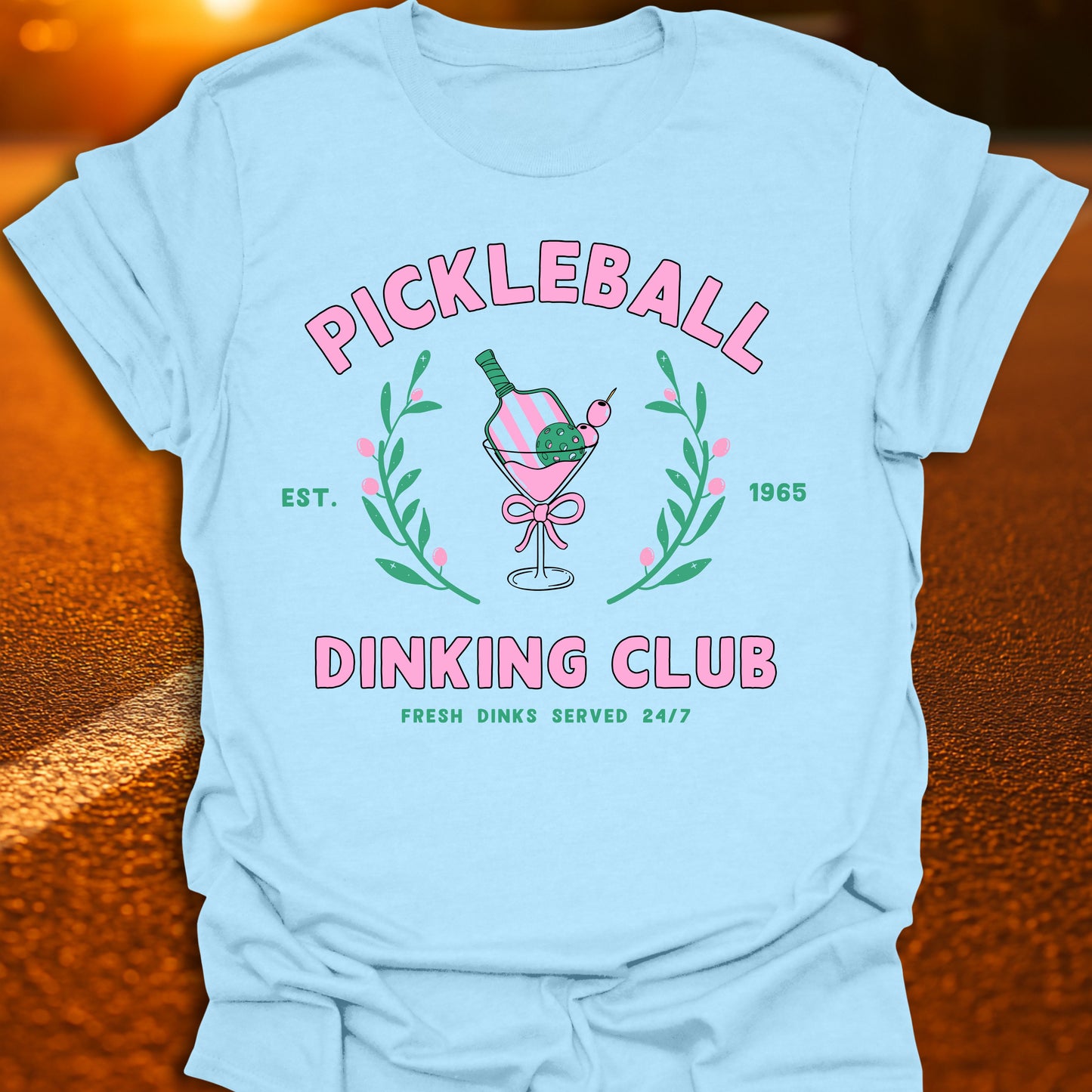 Pickleball Dinking Club (Fresh Dinks Served 24/7) T-Shirt