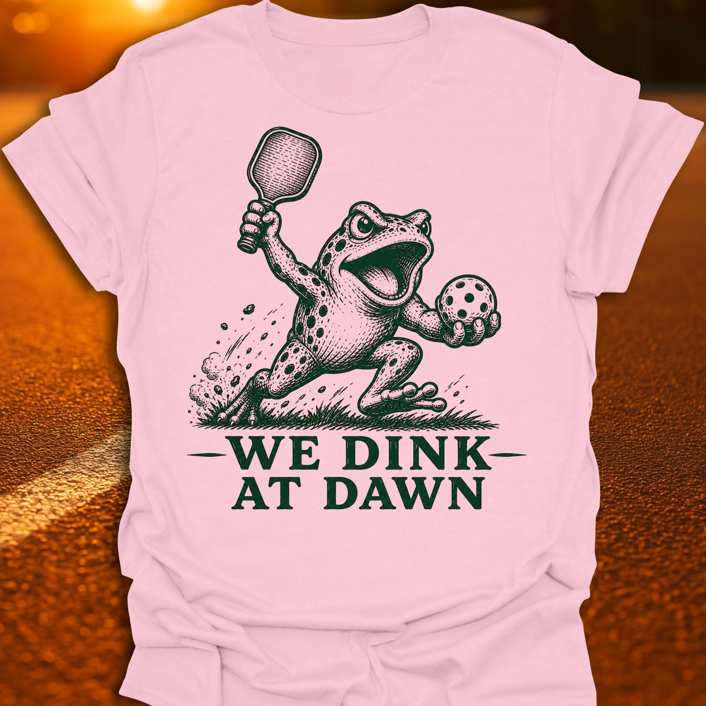 We Dink At Dawn Pickleball T-Shirt