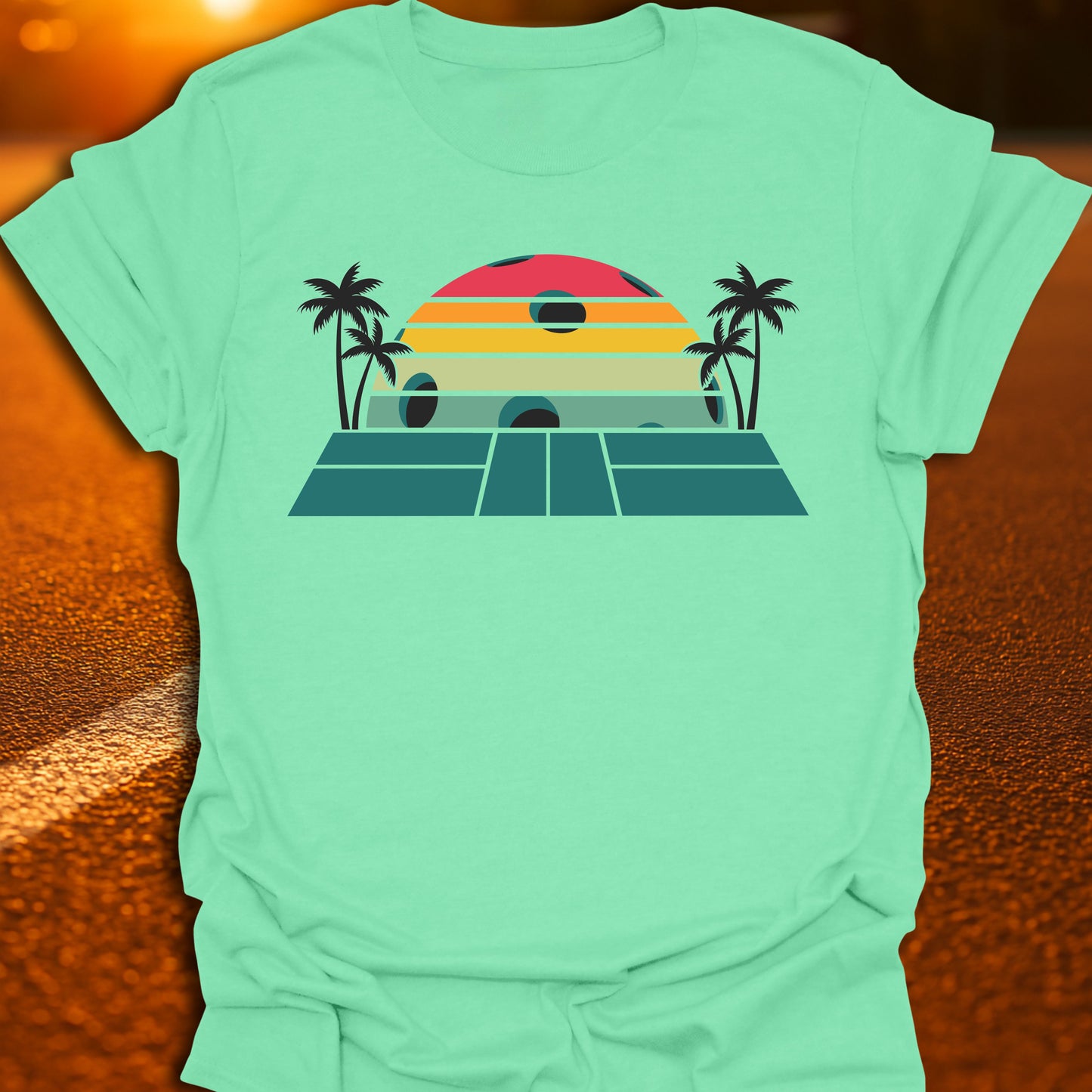 Pickleball Sunset T-shirt