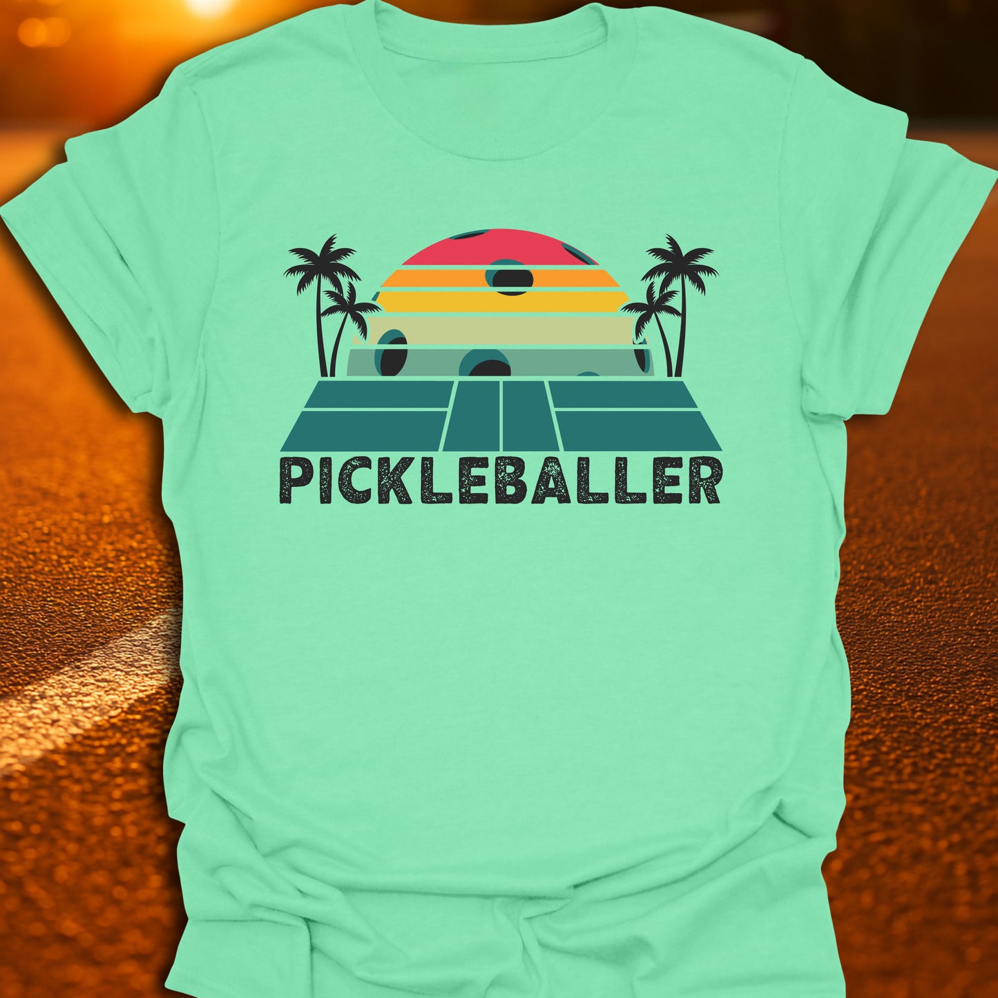 Pickleballer Sunset T-Shirt