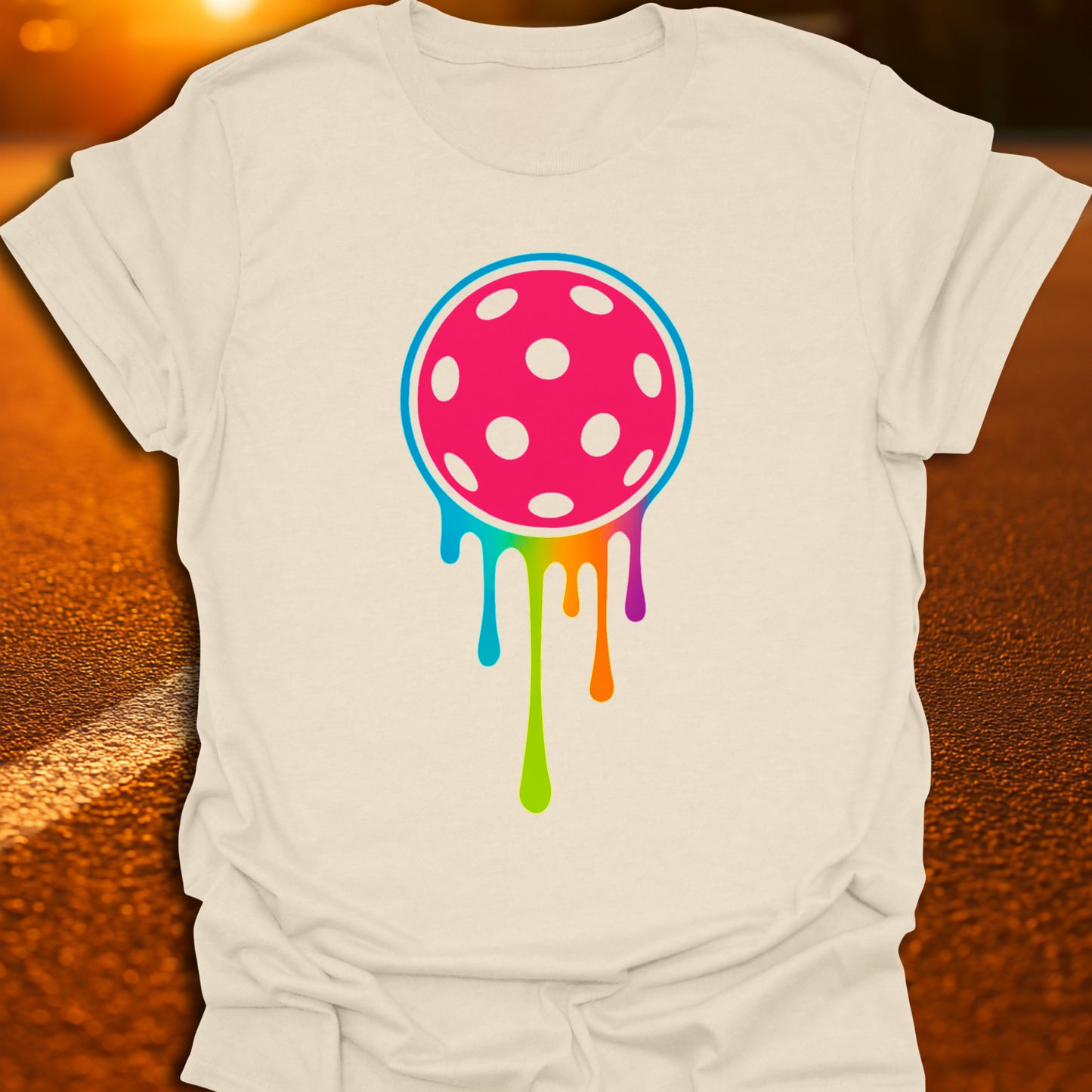 Neon Pickleball Drip T-Shirt