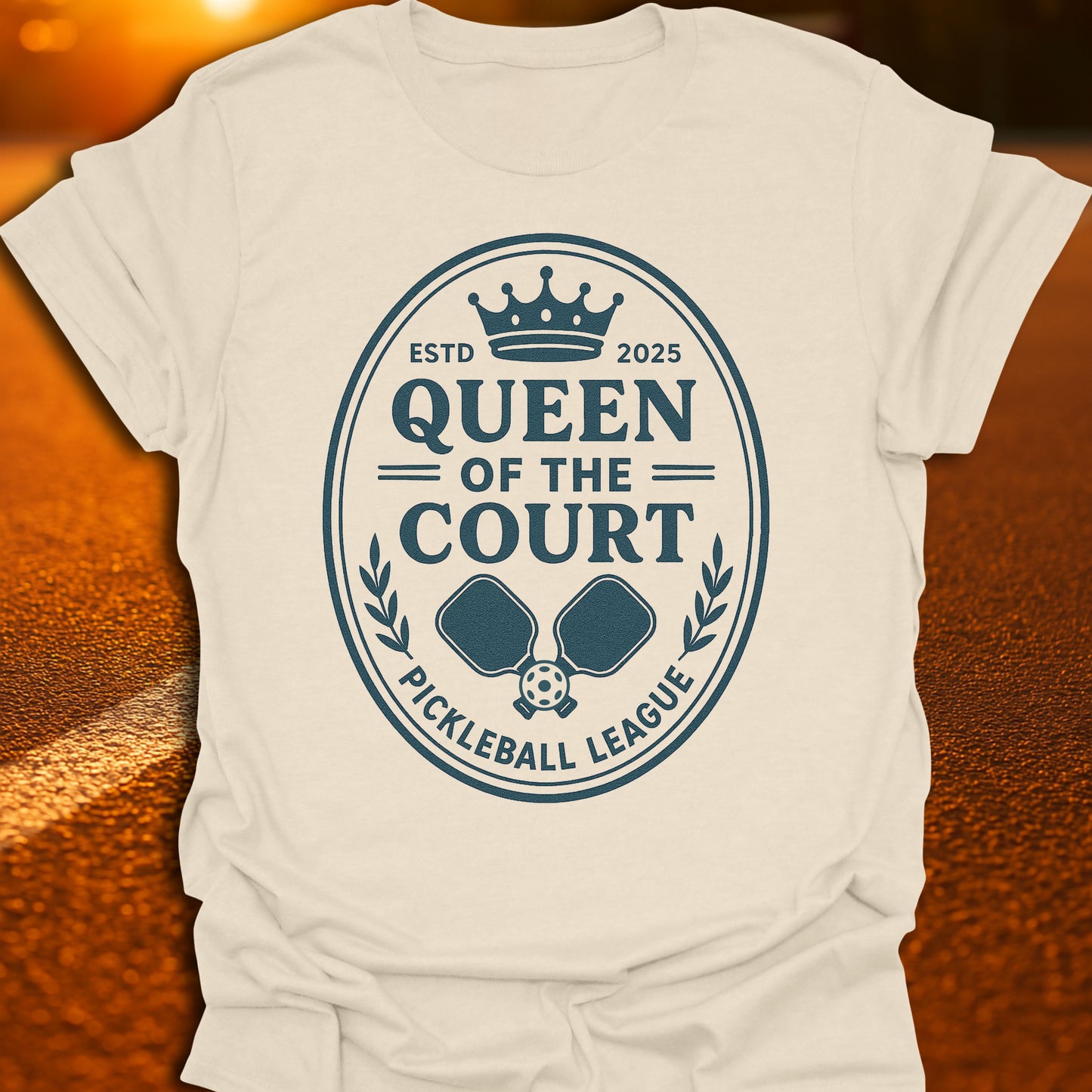 Queen Of The Court Pickleball League T-Shirt