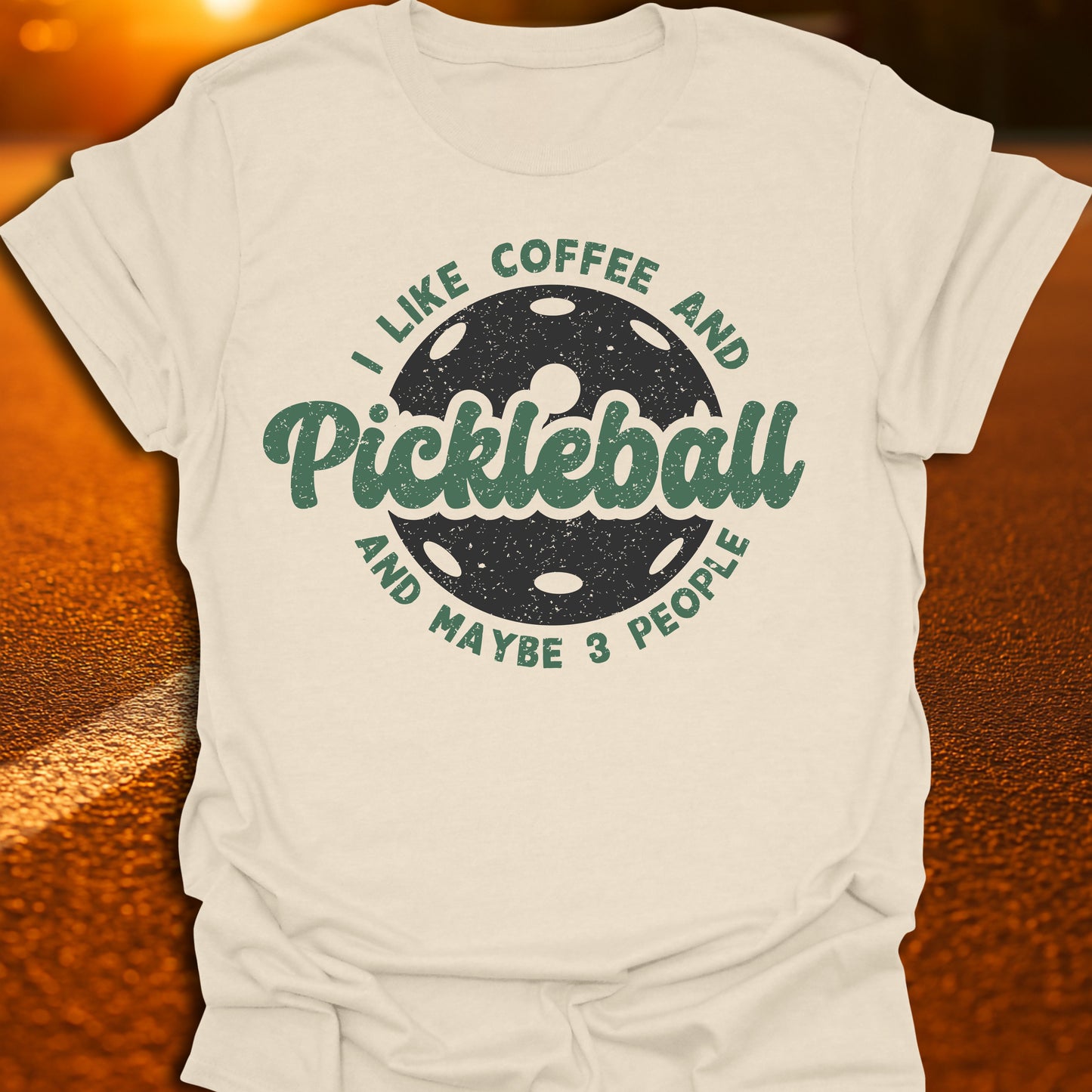 Coffee, Pickleball, 3 People T-Shirt