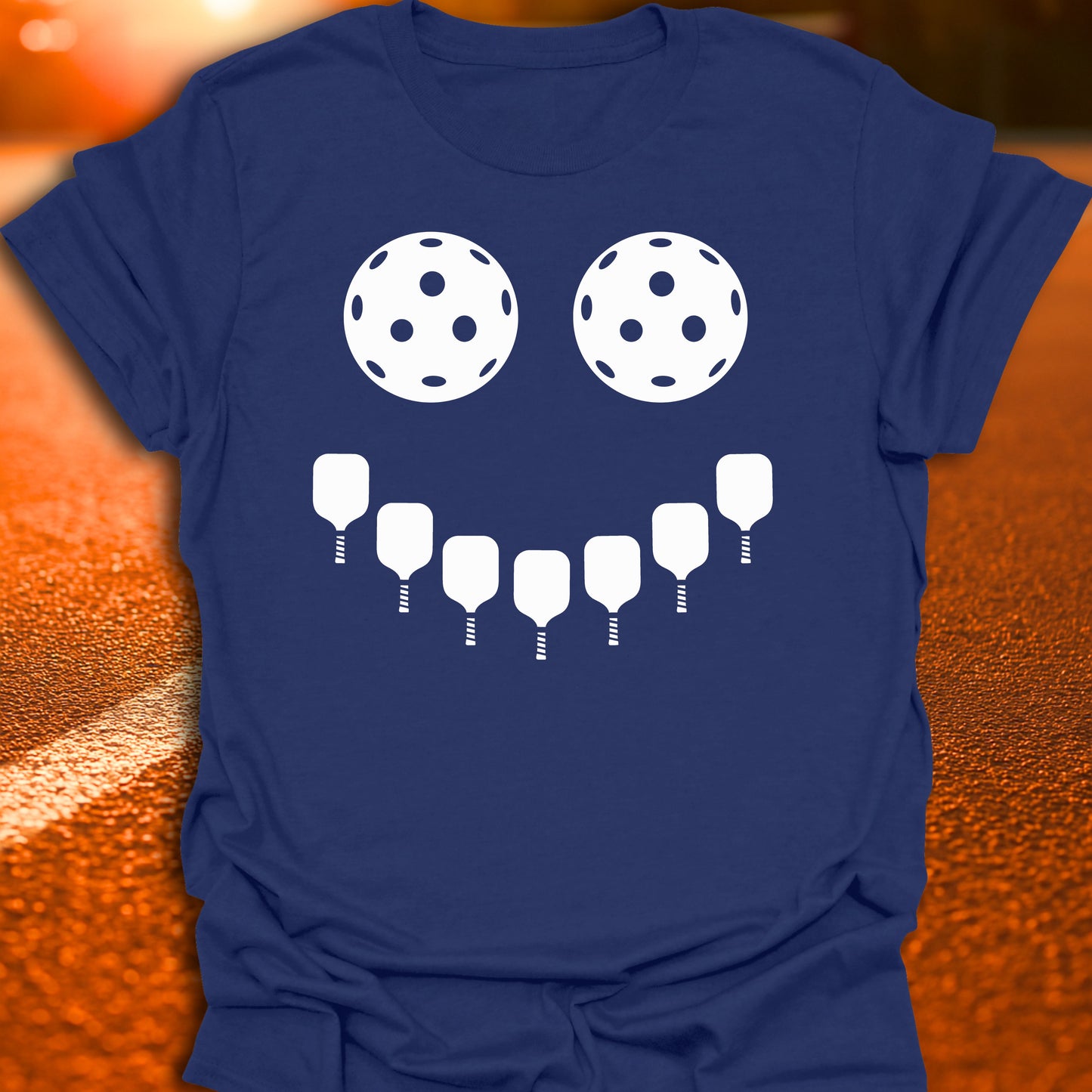 Pickleball Smiley Face T-Shirt