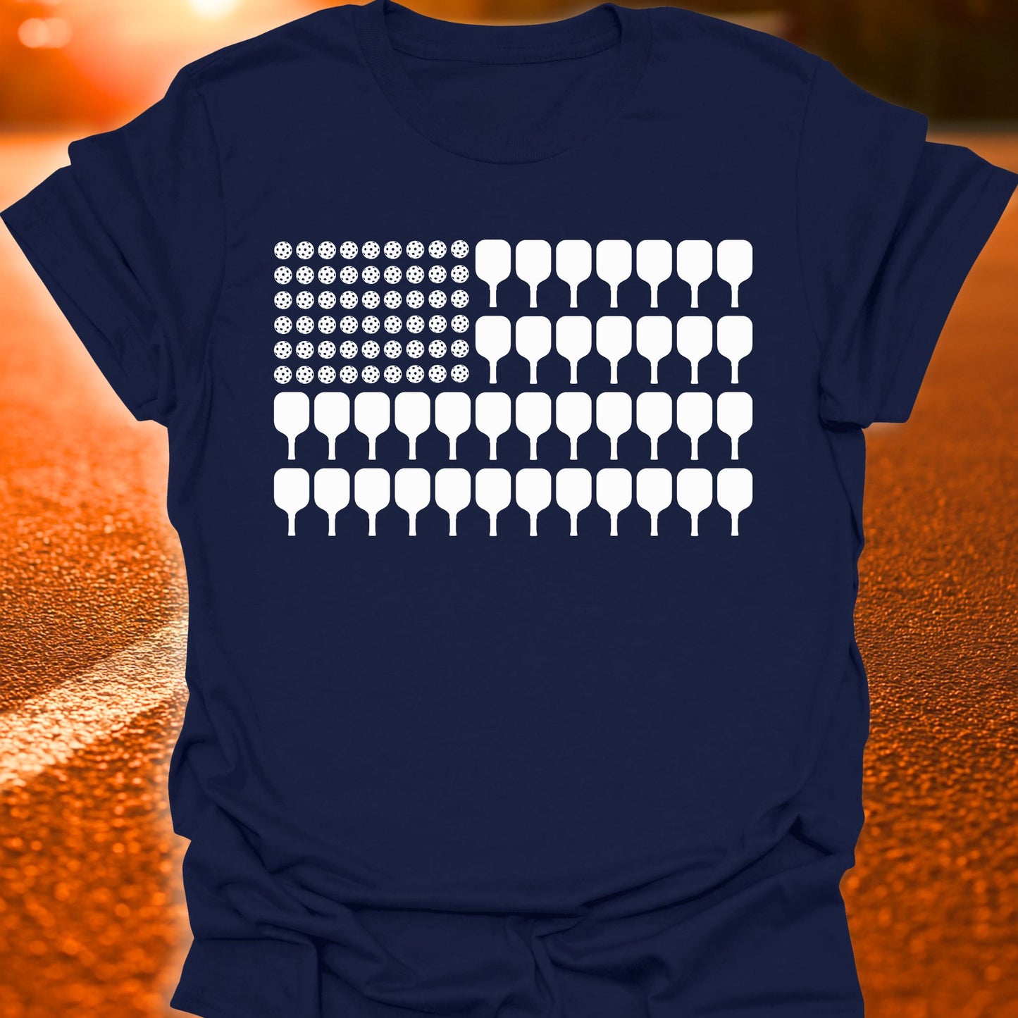 American Pickleball Flag T-Shirt