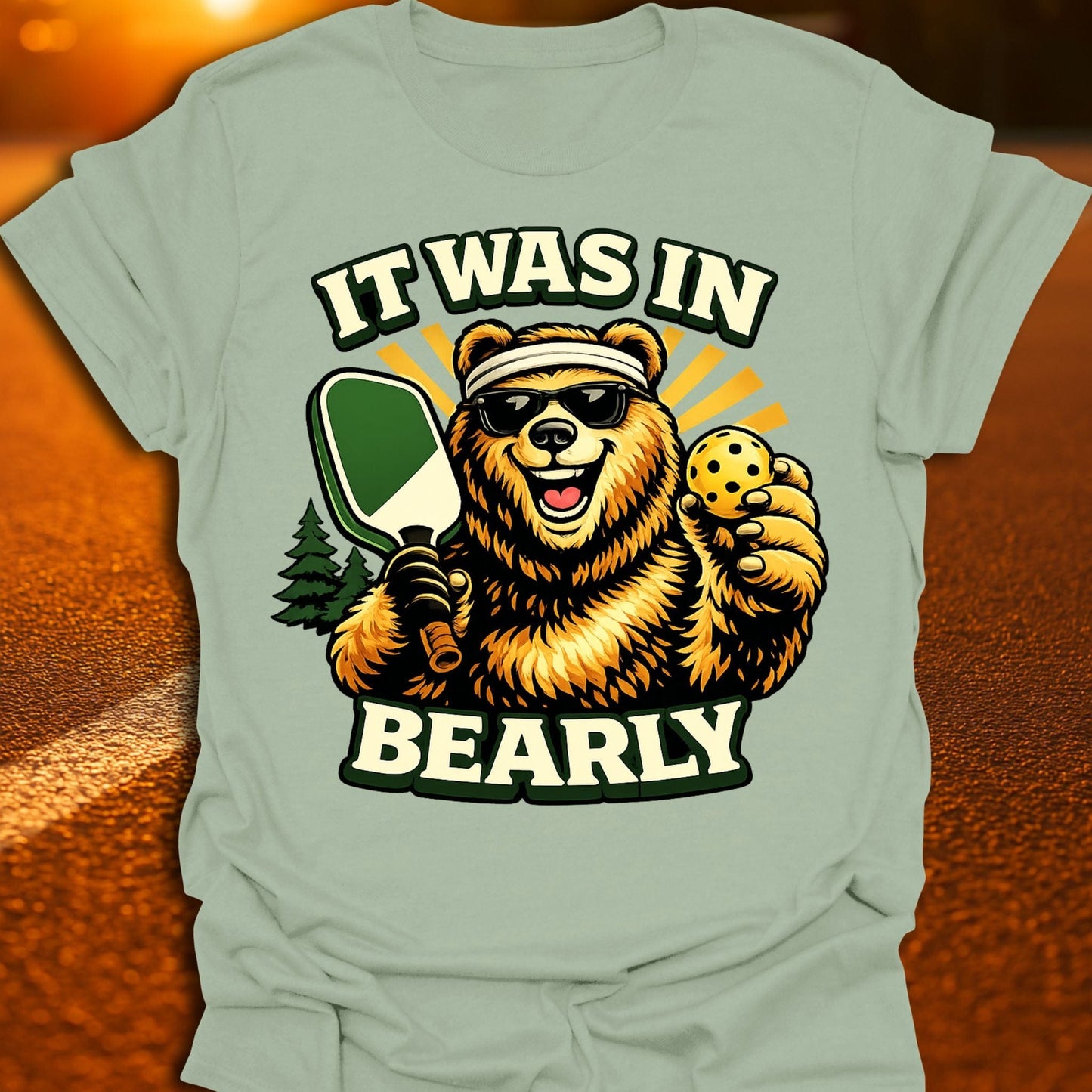 Bearly In Pickleball T-Shirt