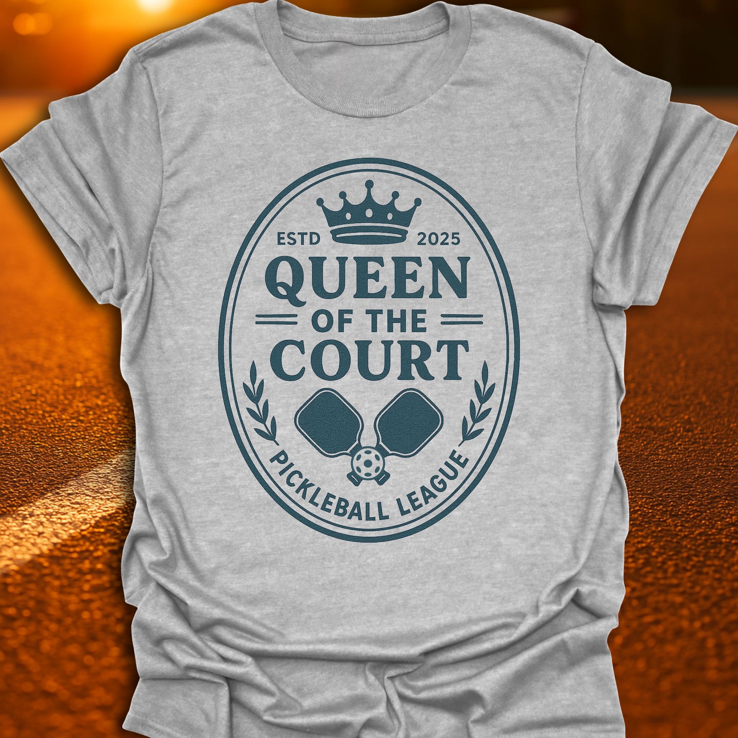 Queen Of The Court Pickleball League T-Shirt