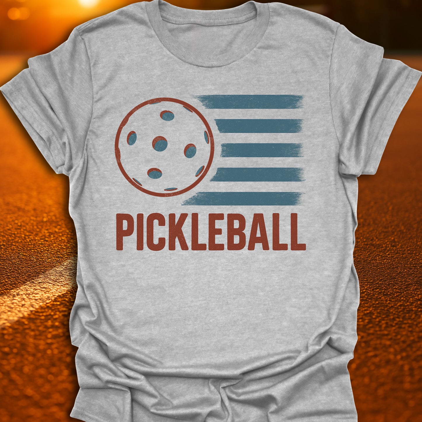 Pickleball American Flag T-Shirt