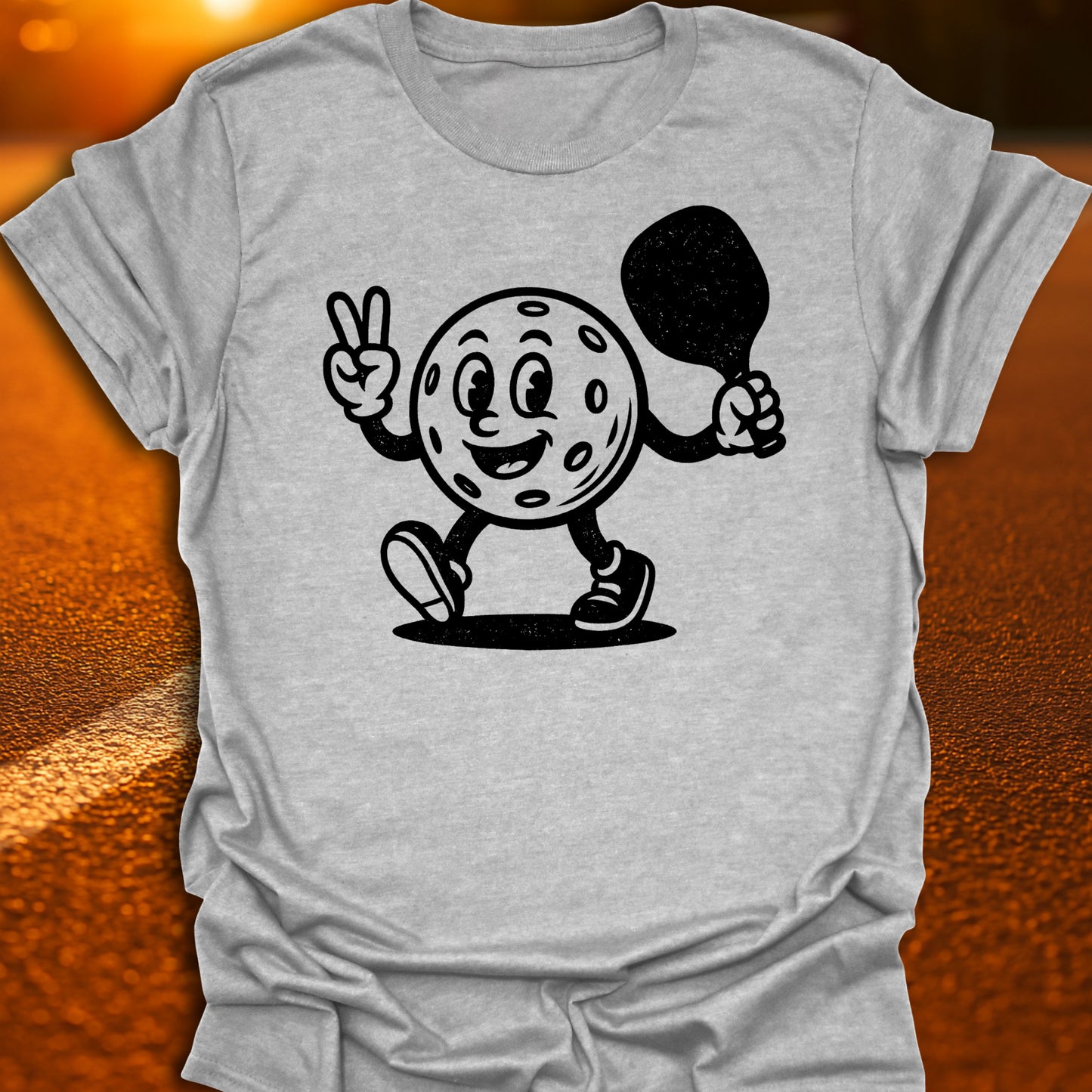 Retro Pickleball Character T-Shirt