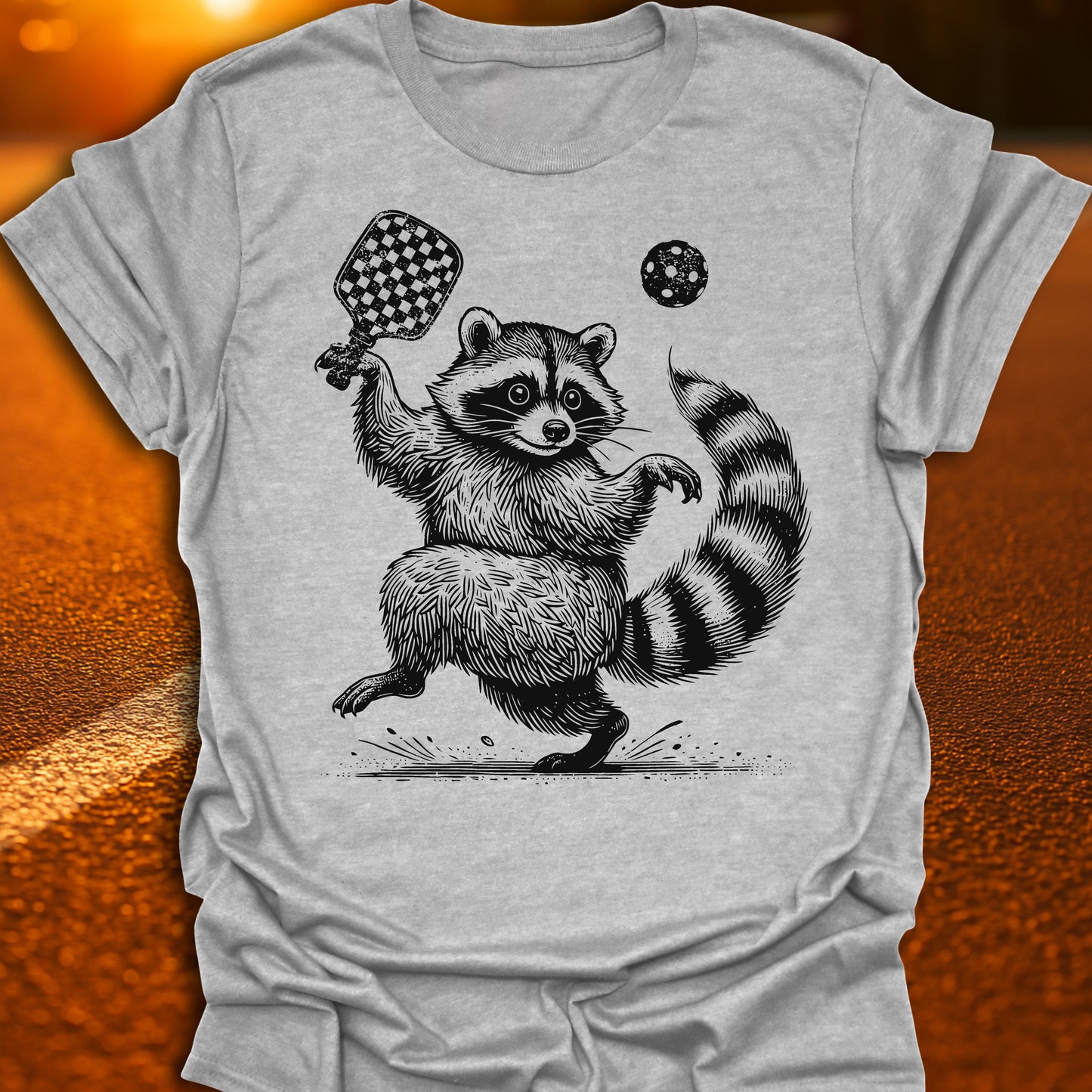 Raccoon Pickleball T-Shirt