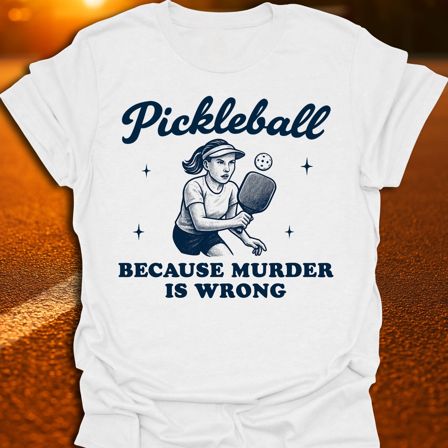 Murder Is Wrong Pickleball T-Shirt