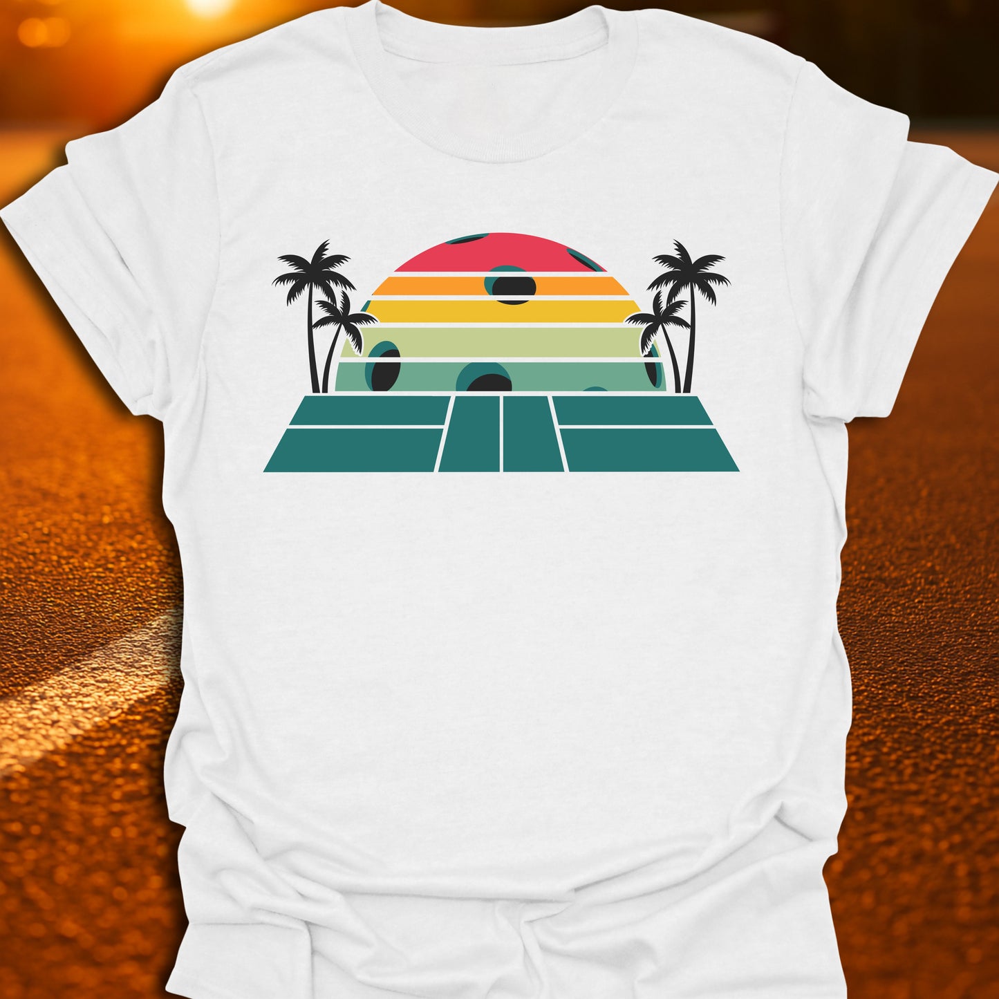 Pickleball Sunset T-shirt