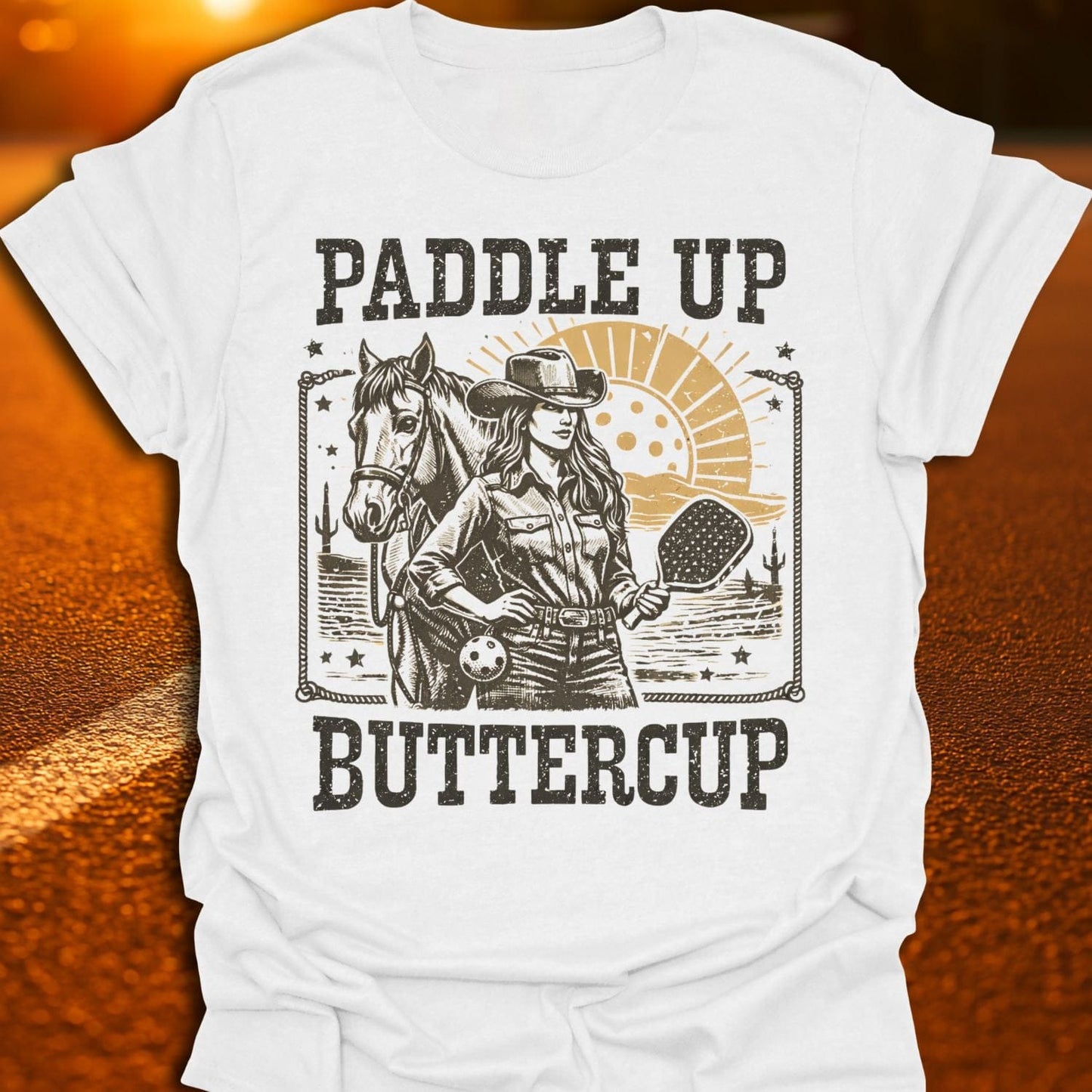 Paddle Up Buttercup Pickleball T-Shirt