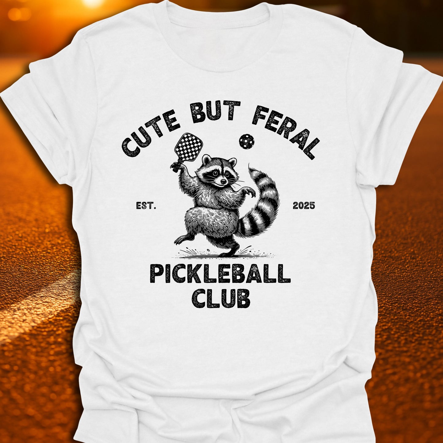 Cute But Feral Pickleball Club T-Shirt
