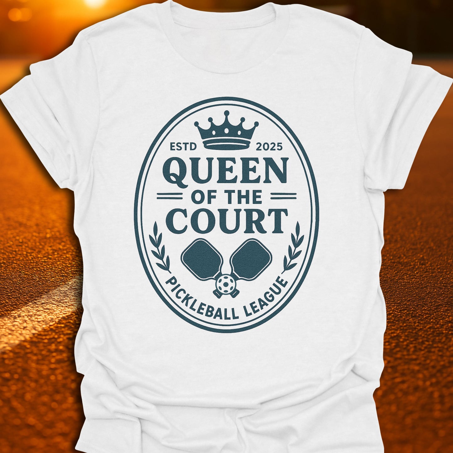 Queen Of The Court Pickleball League T-Shirt